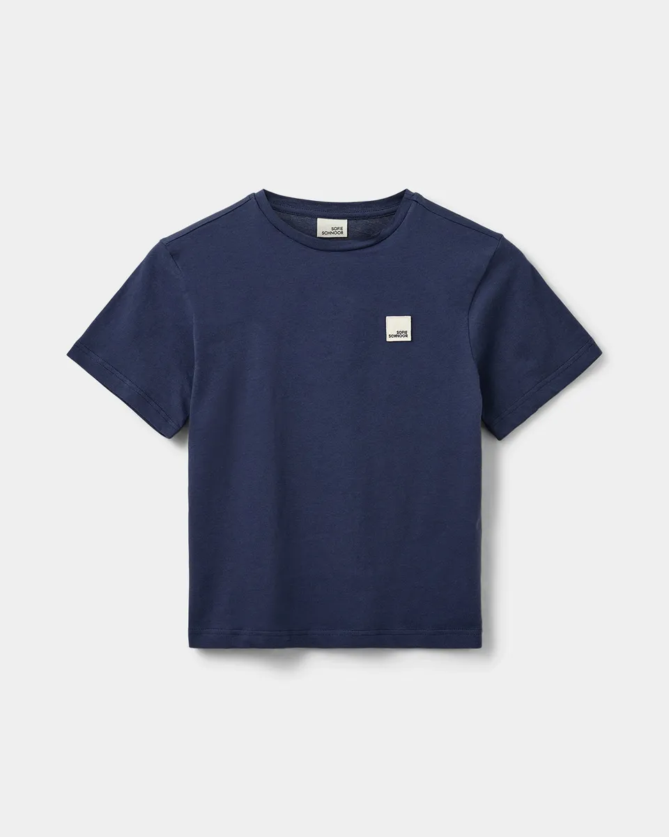 sofie-schnoor-young-verasy-t-shirt-navy-blue-baumwolle image 1