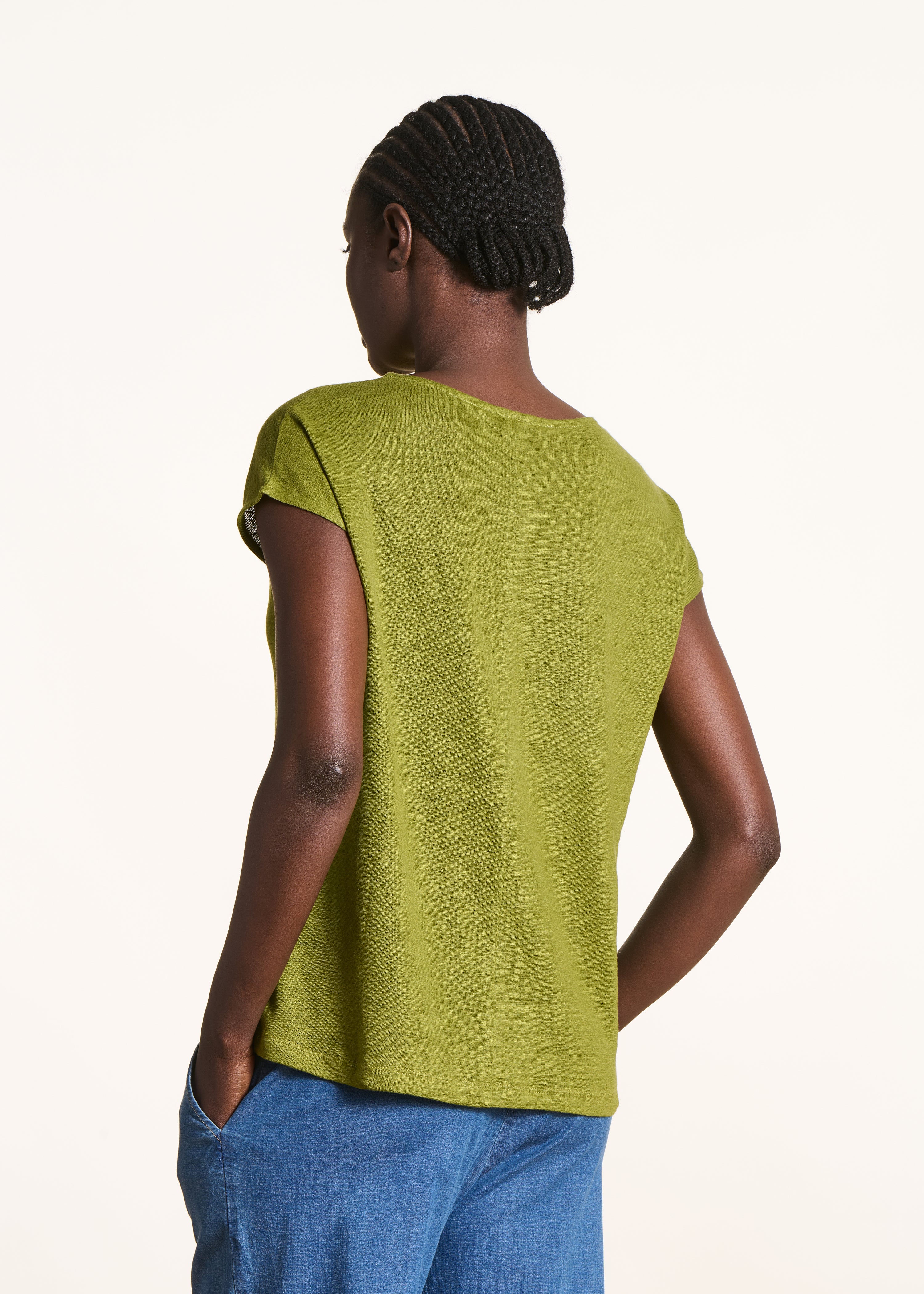 la-f-e-marabout-e-virano-t-shirt-oliv-leinen image 3