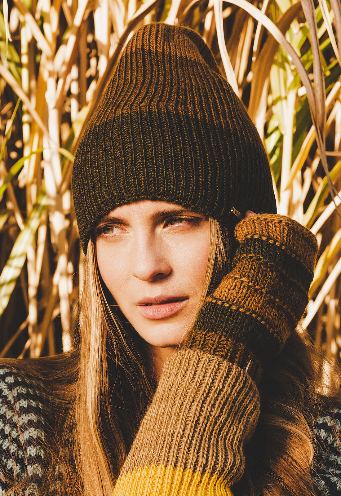 moshiki-candy-amrik-strickbeanie-m-tze-wolle-black-grey image 5