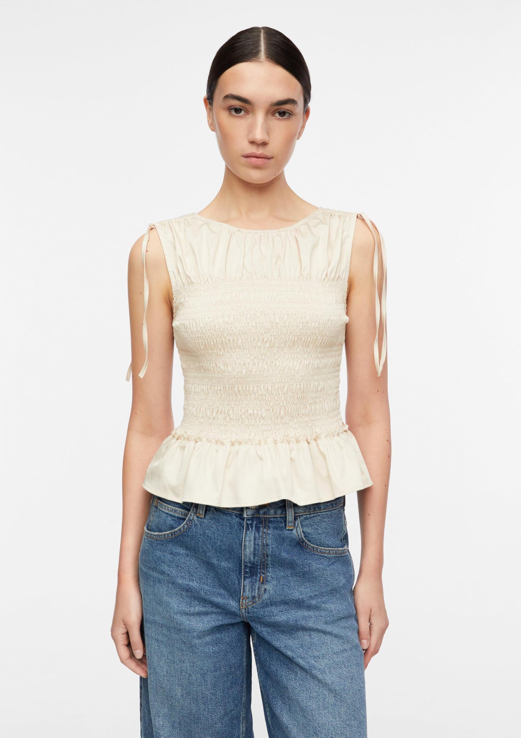 comma-bluse-2180557-rmellos-helles-beige-gr-34 image 6
