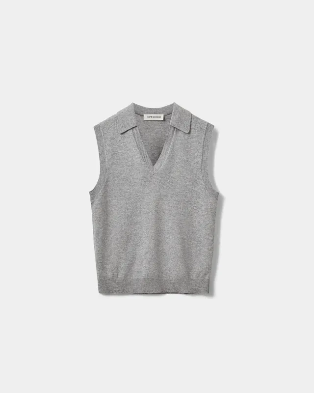 sofie-schnoor-women-applesw-weste-wollweste-grau-meliert image 1