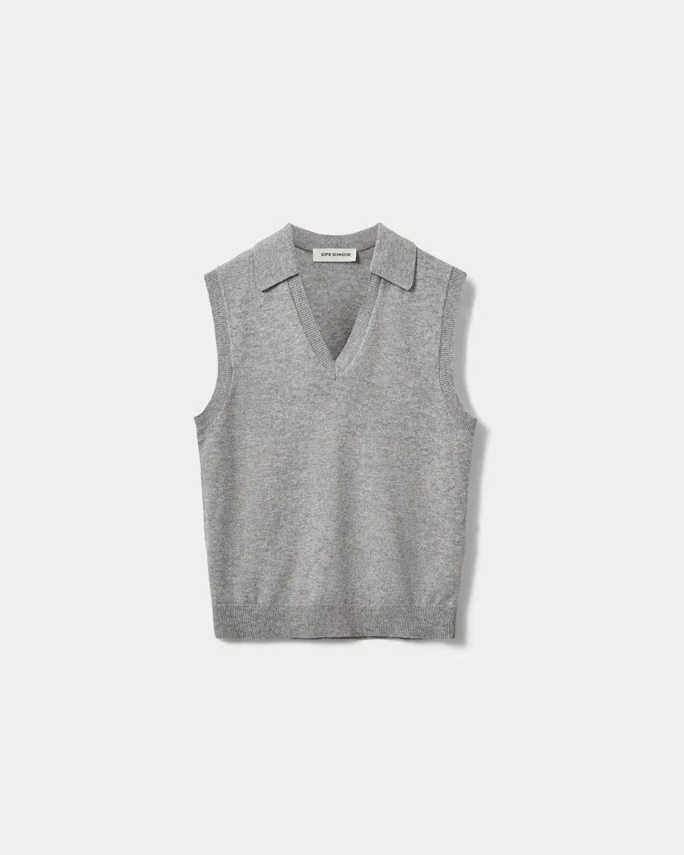 sofie-schnoor-women-applesw-weste-wollweste-grau-meliert image 1