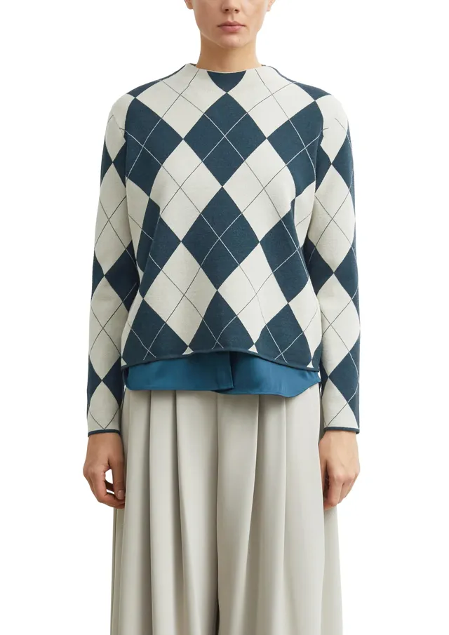 comma-knitwear-strickpullover-animal-jacquard-gr-38 image 1