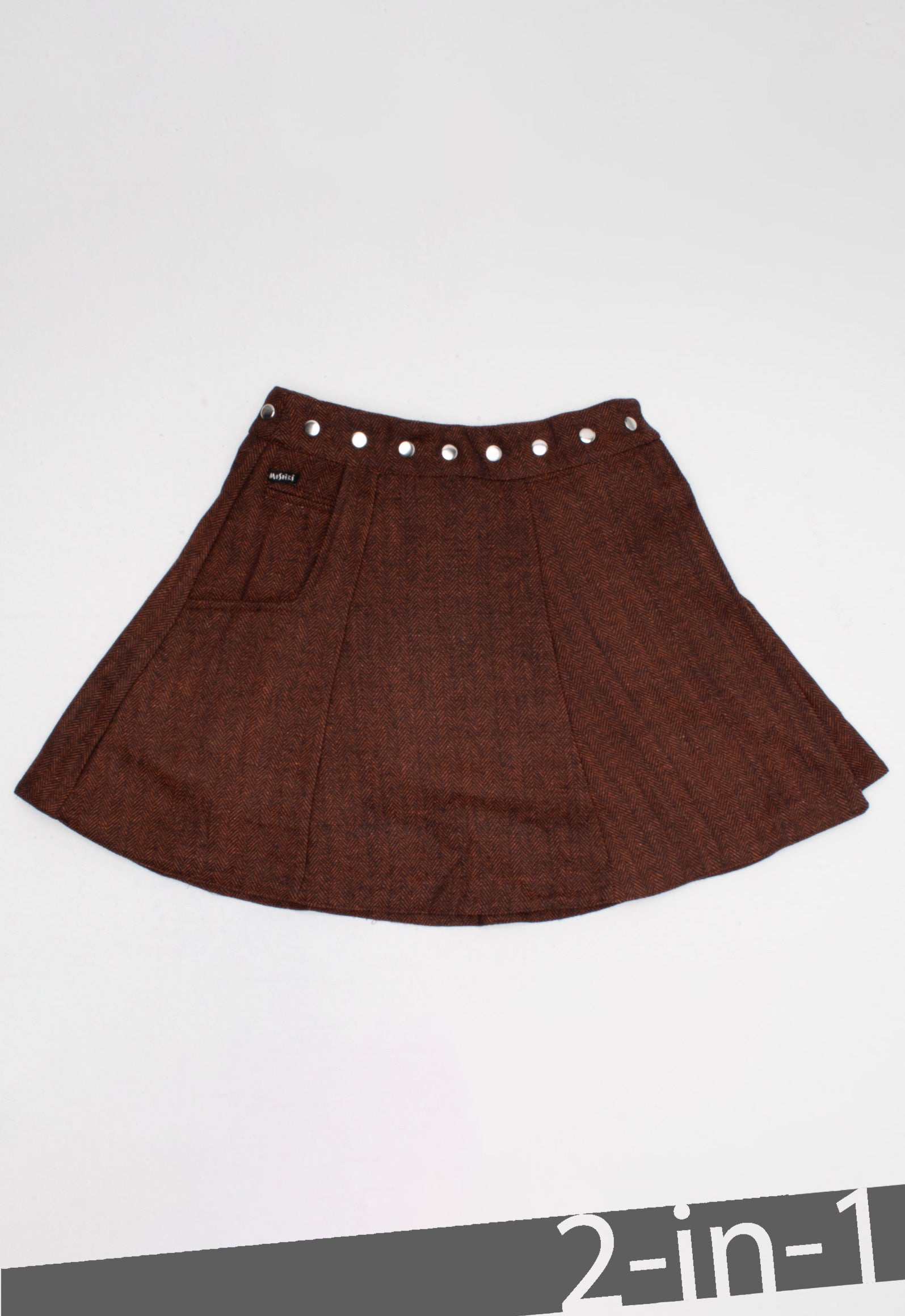 moshiki-hot-cookie-71-wickelrock-45-cm-tweed-wendbar image 2