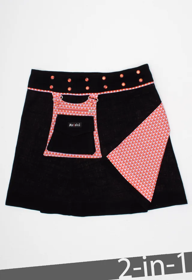 moshiki-hot-cookie-10-wickelrock-45-cm-schwarz-wendbar image 1