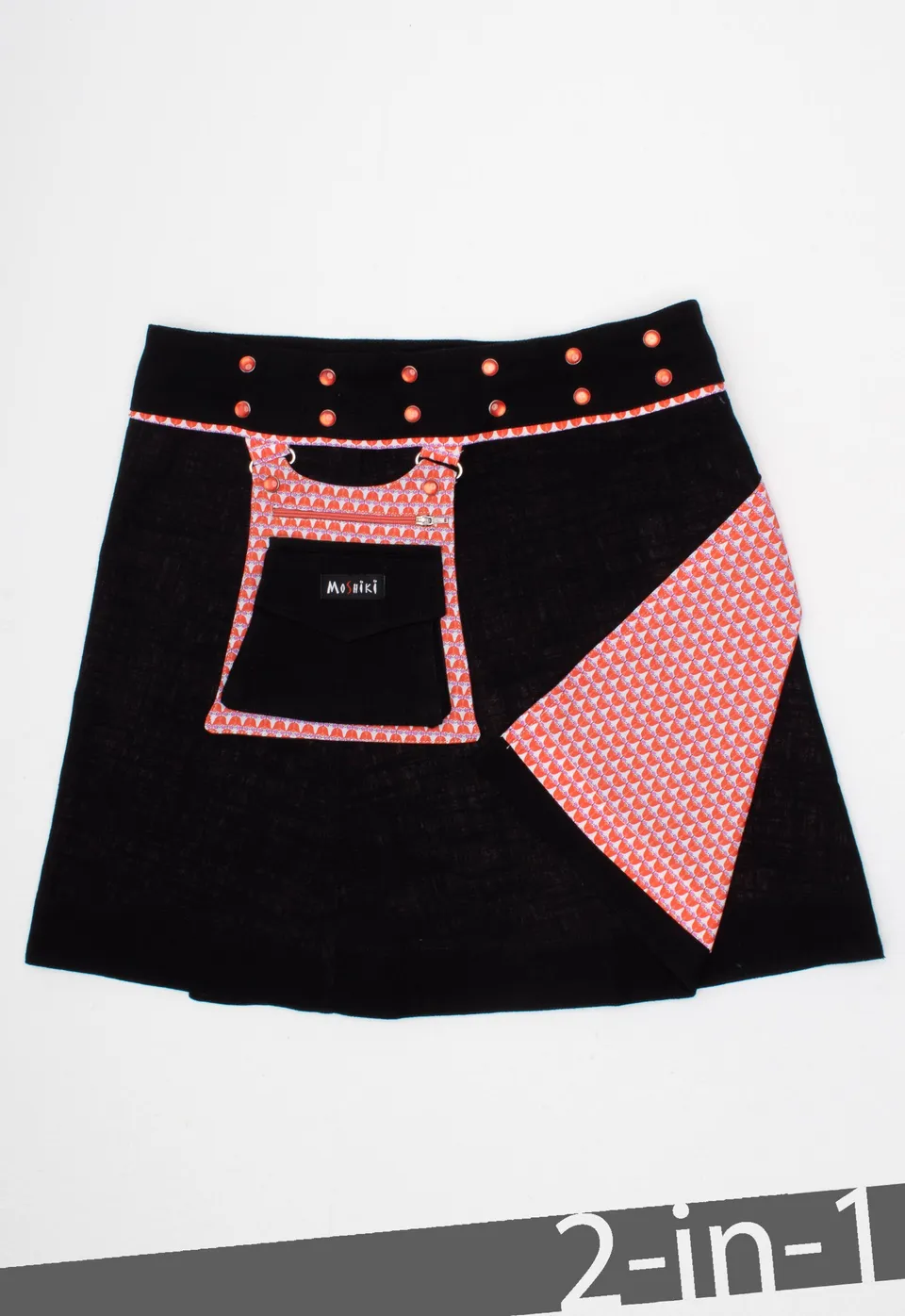 moshiki-hot-cookie-10-wickelrock-45-cm-schwarz-wendbar image 1