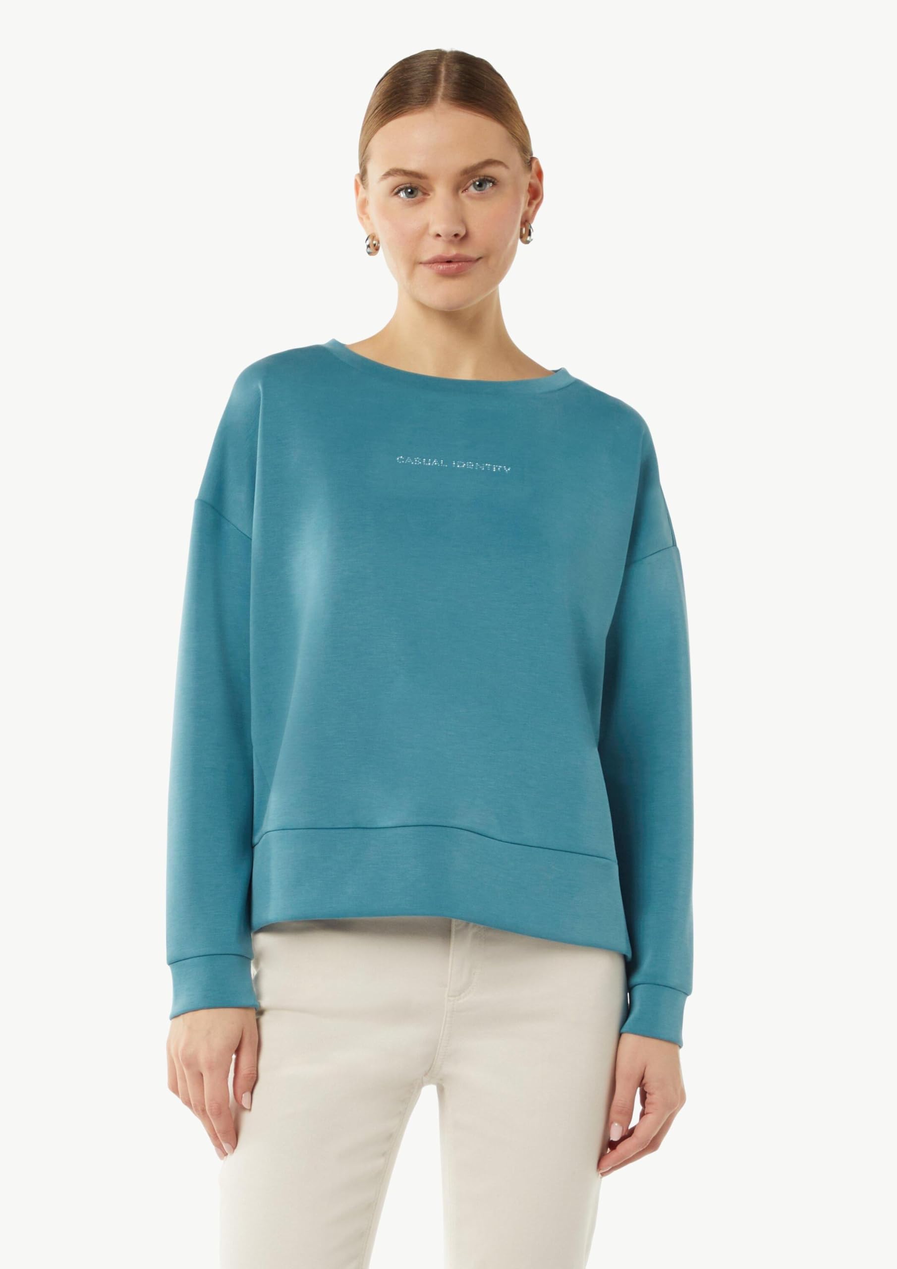 comma-2157681-sweatshirt-t-rkis-damen-pullover image 5