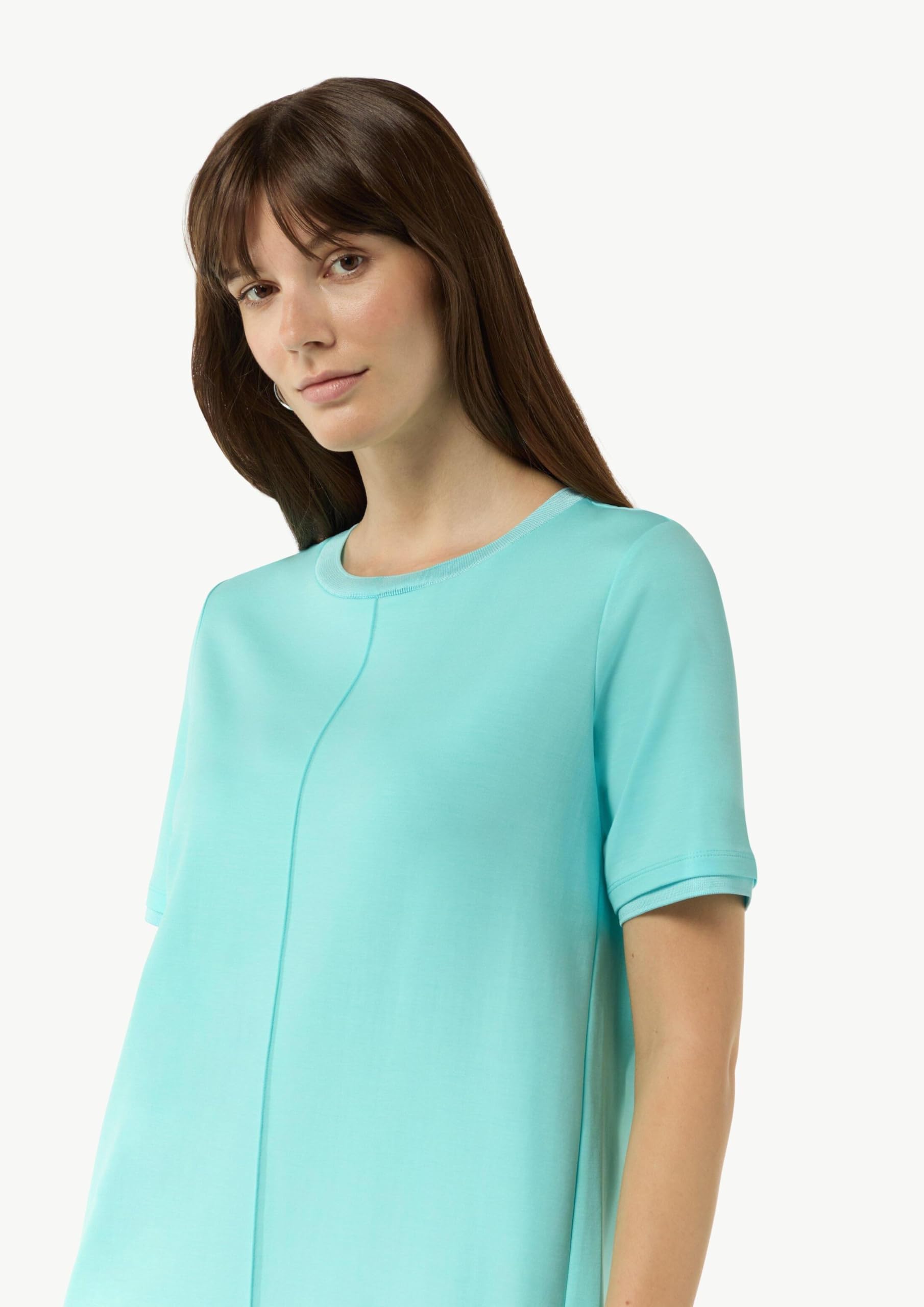 comma-t-shirt-kleid-kleid-helles-beige-gr-42-mit-schlitz image 4