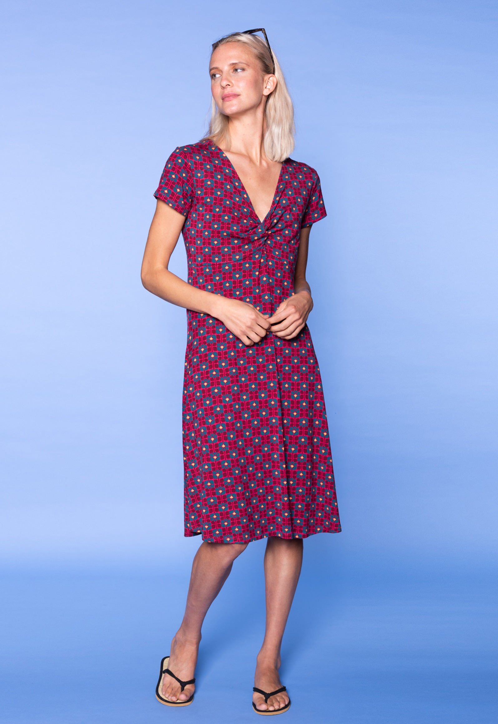 moshiki-s26-dress-v1-kurzarmkleid-bubble-fern-m-viskose image 8
