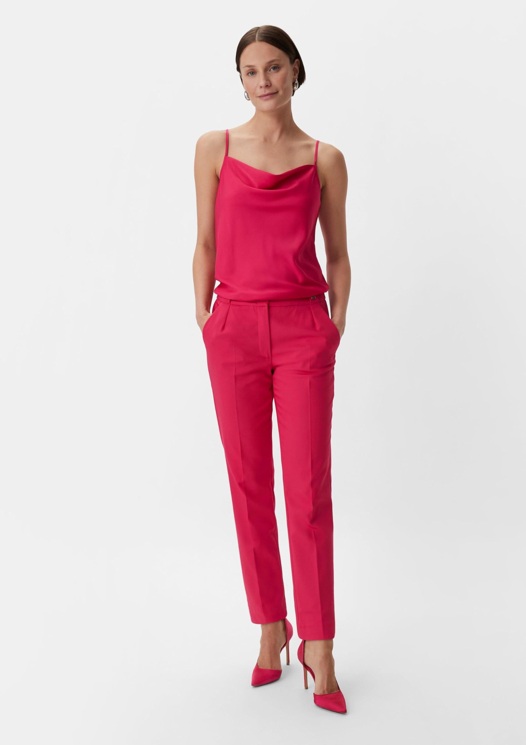 comma-stoffhose-damen-rosa-gr-34-b-gelfalte image 6