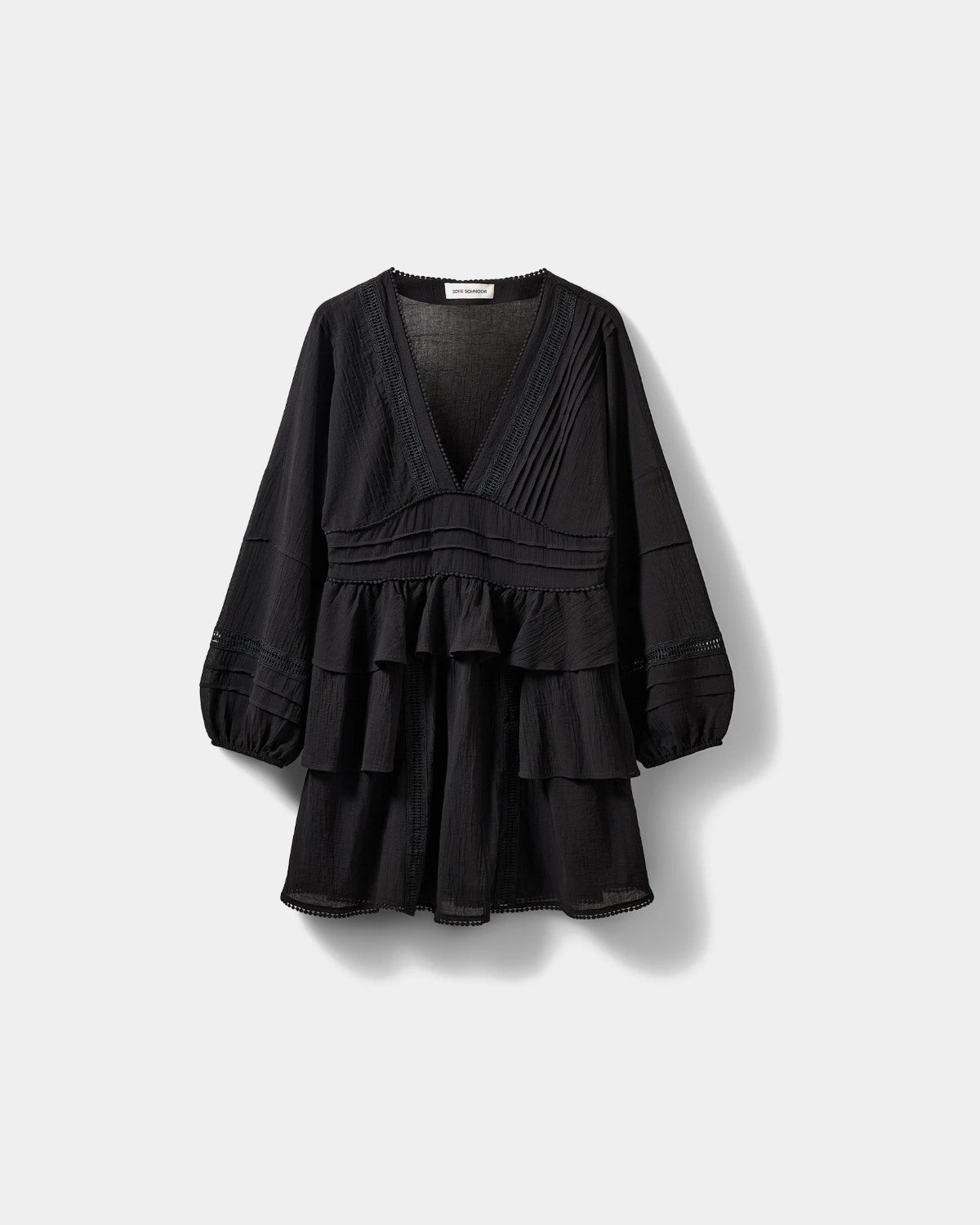 sofie-schnoor-jouvesw-midikleid-schwarz-34-spitze image 1