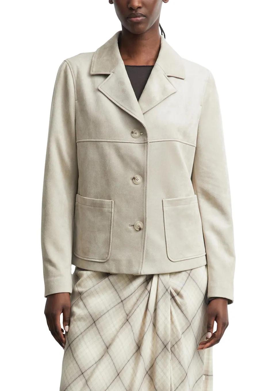 comma-jackets-indoor-jacke-velours-gr-e-34-reverskragen image 1