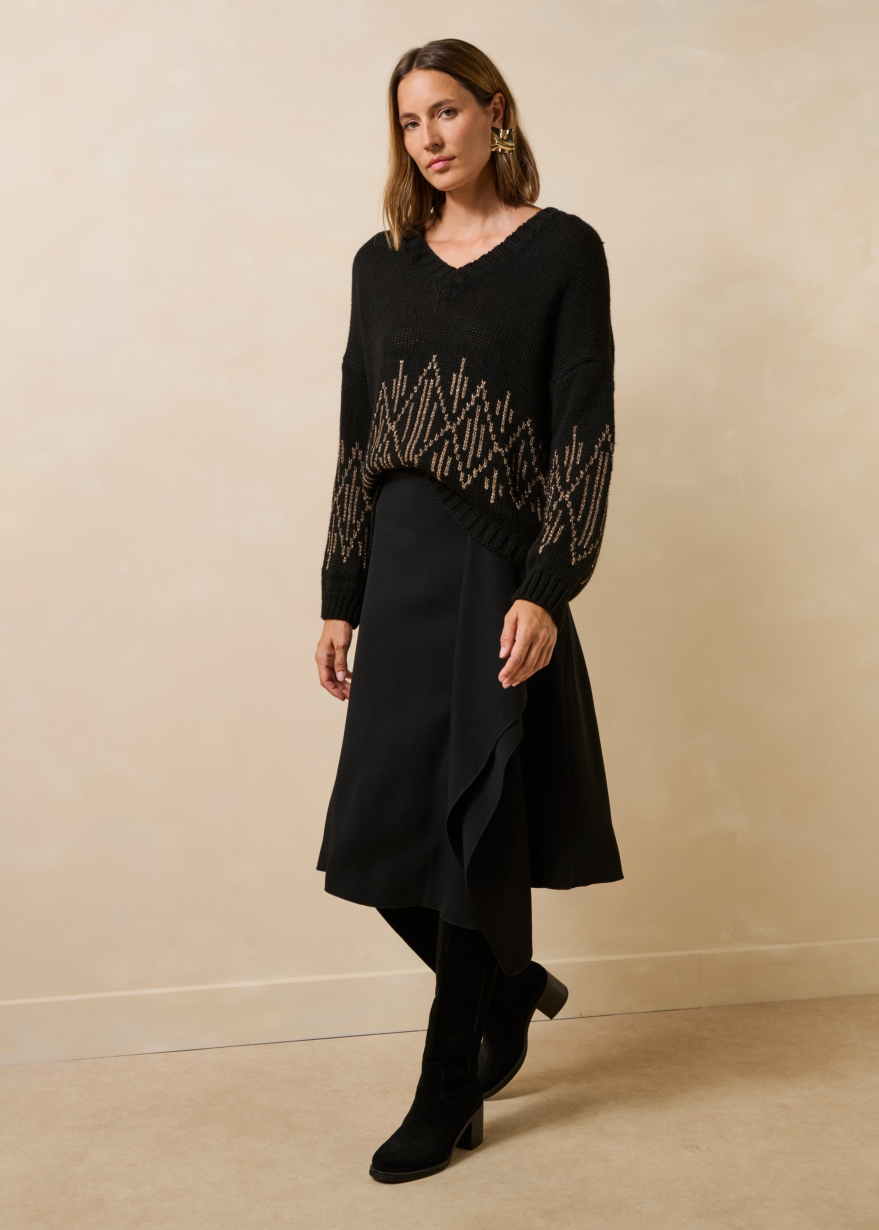 la-f-e-marabout-e-pullover-gipsou-schwarz-wolle-alpaka image 2