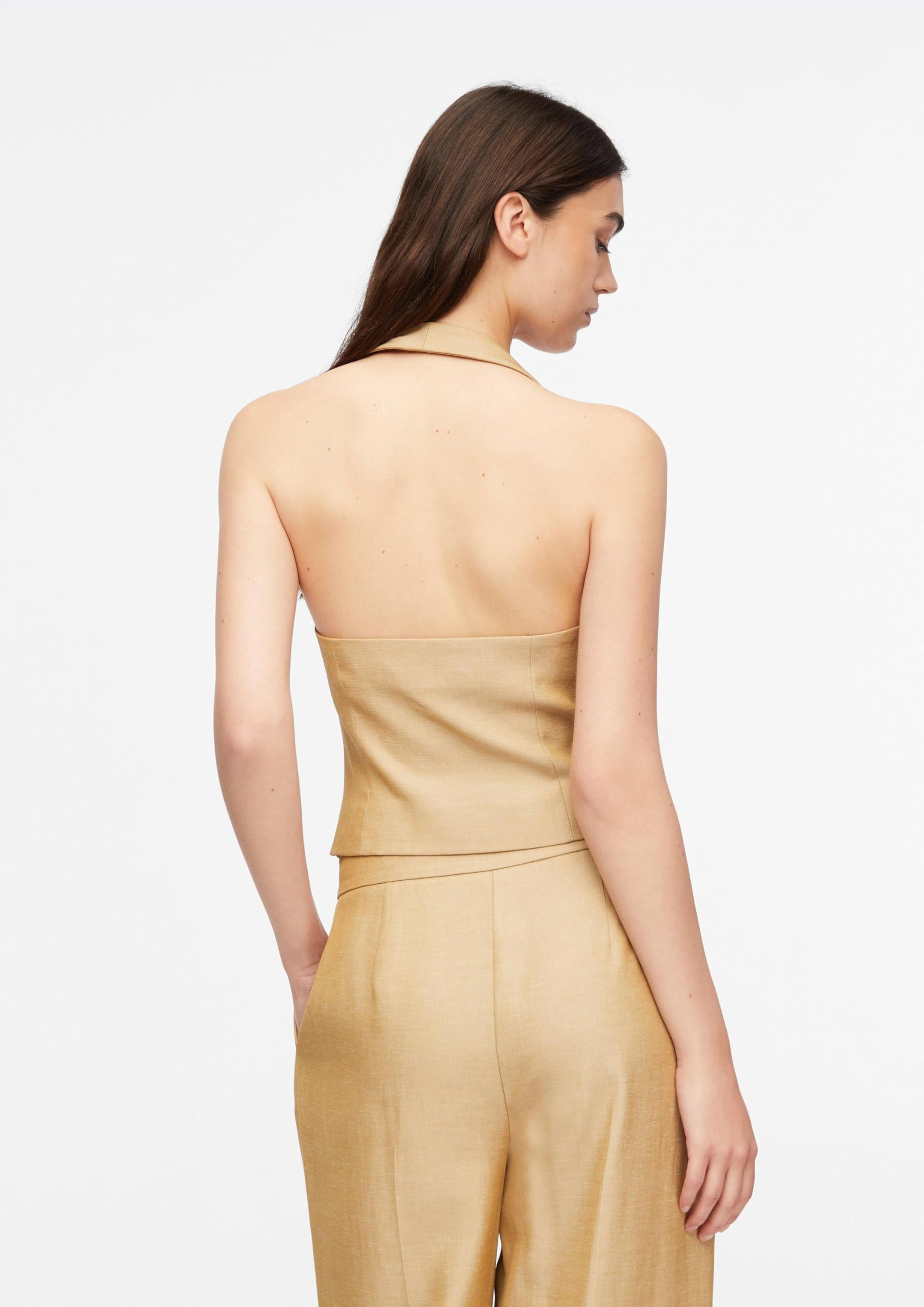 comma-jackets-indoor-weste-gr-36-leinenmix-sandstein-neckholder image 7