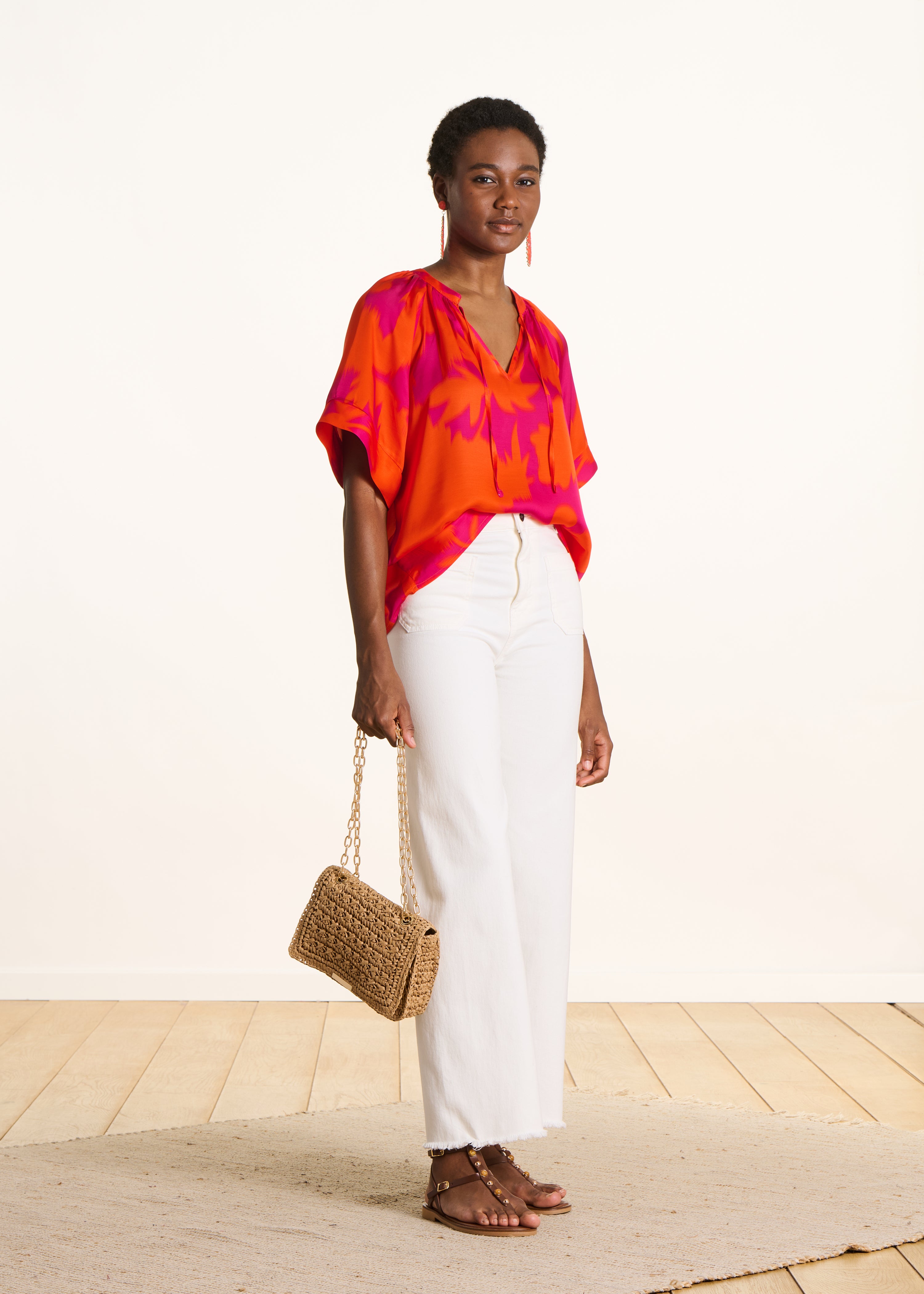 la-f-e-marabout-e-diosiya-top-rosa-satin-floral image 2
