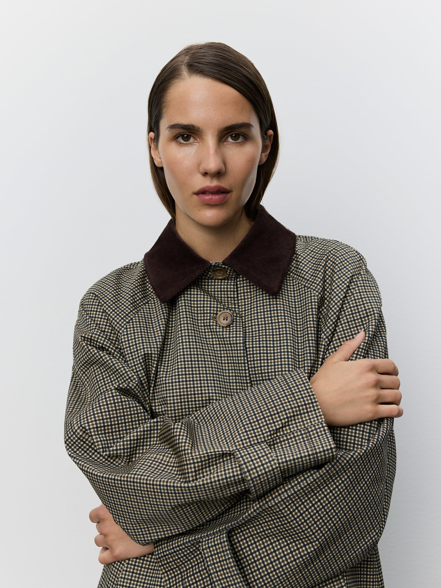 sofie-schnoor-women-filliesw-mantel-blue-brown-check image 5
