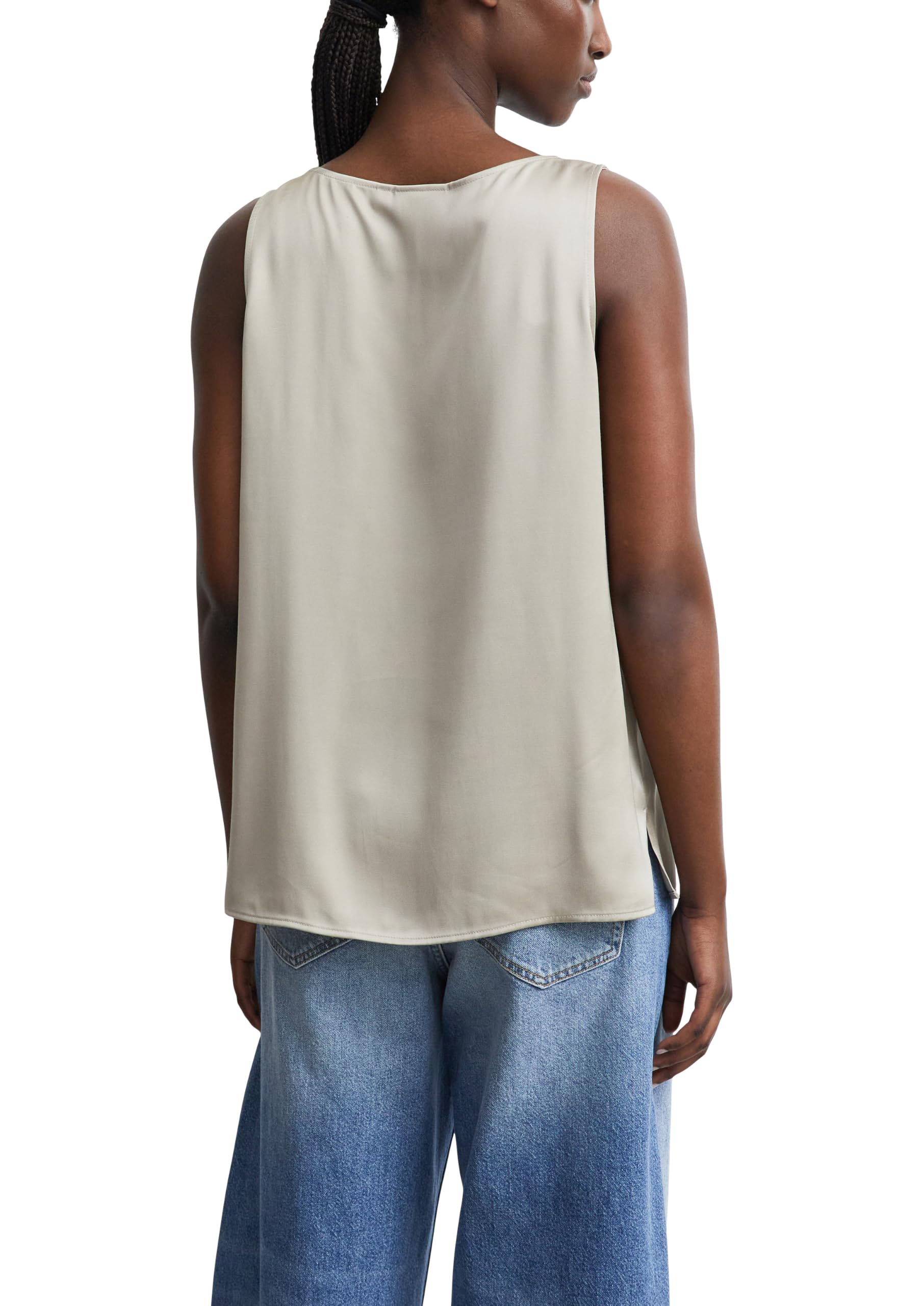comma-blouses-satin-top-rmellos-gr-e-38-crew-neck image 2