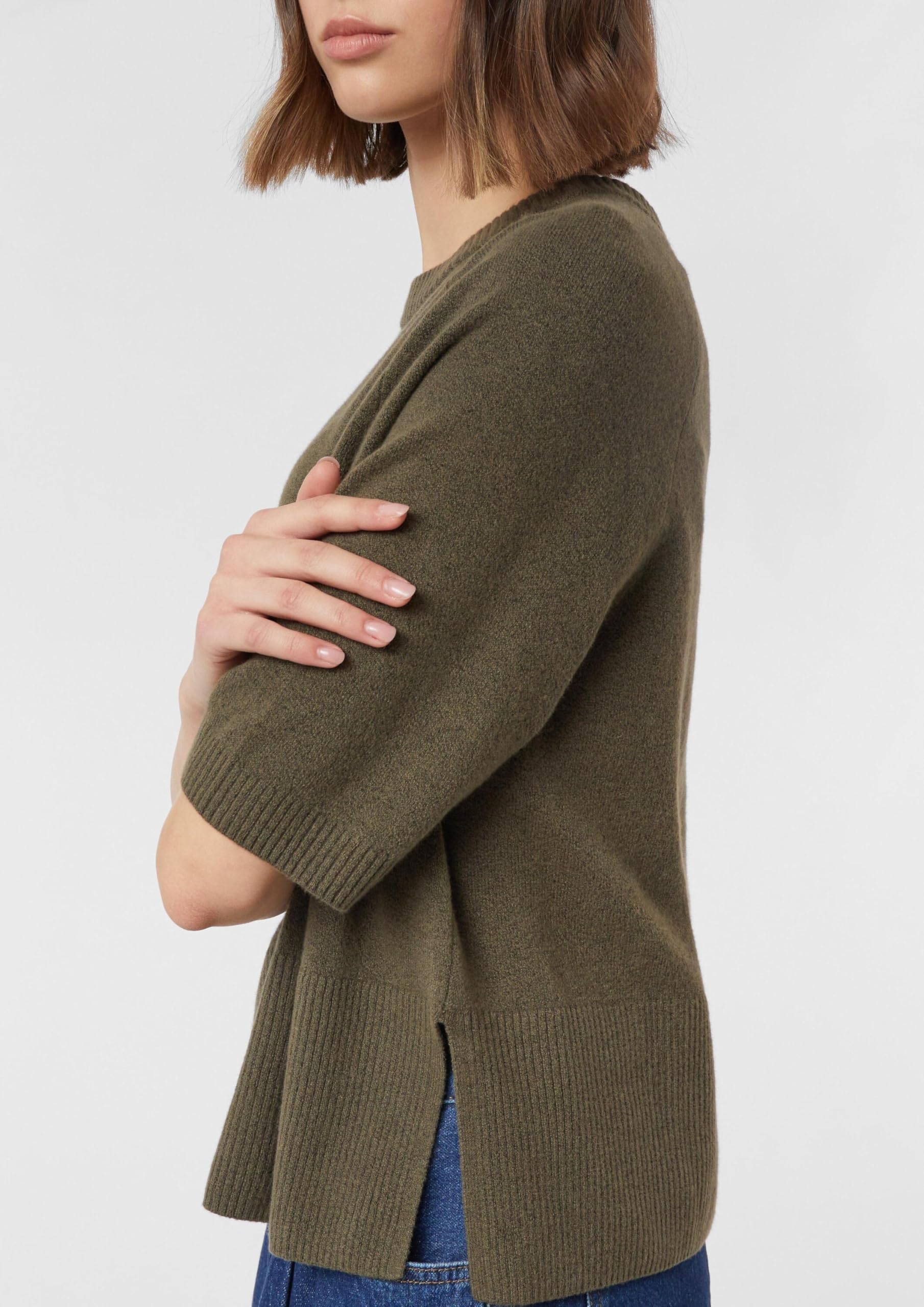 comma-knitwear-strickpullover-creme-relaxed-fit-kurzarm image 4