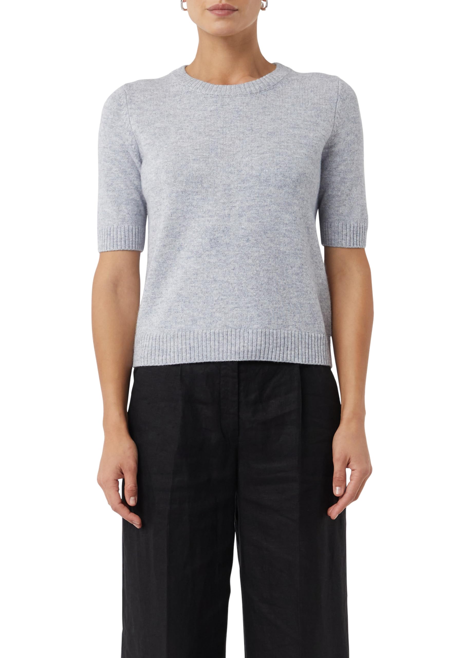 comma-knitwear-strickpullover-kurzarm-gr-44-grau image 8