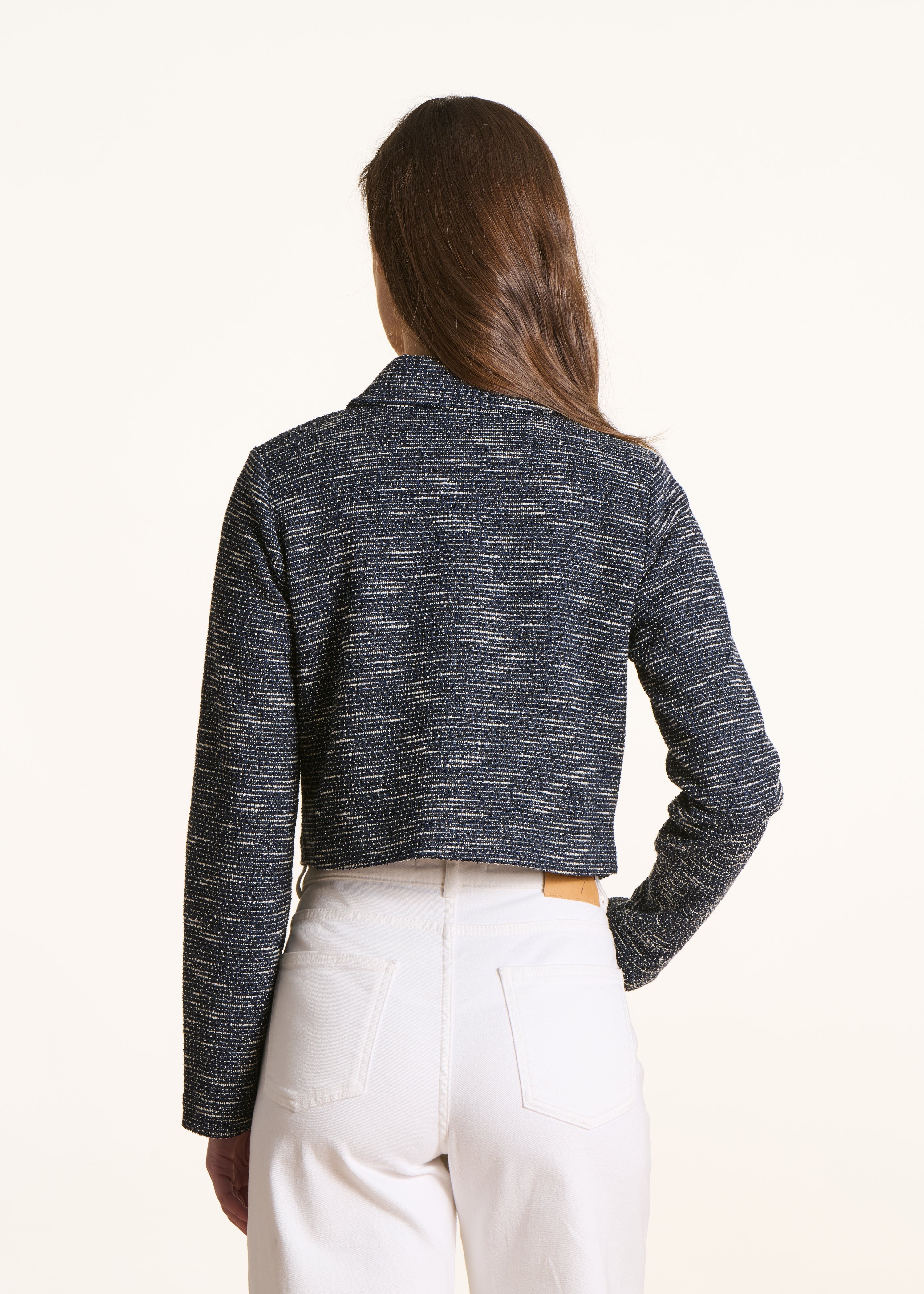 la-f-e-marabout-e-vestes-manteaux-kurzjacke-marine-tweed-optik image 3