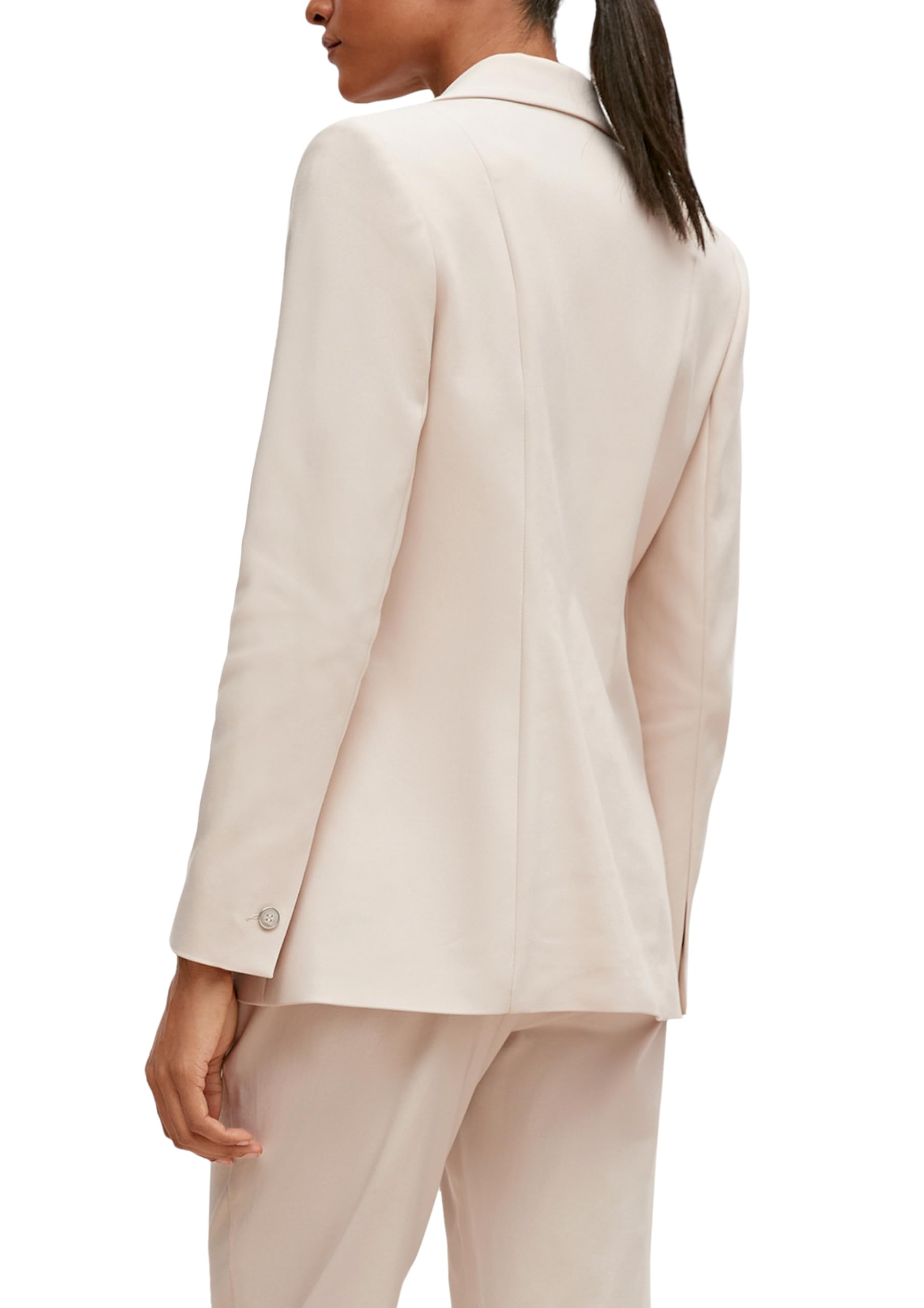 comma-blazer-damen-beige-8102-baumwollmix-tailliert image 2