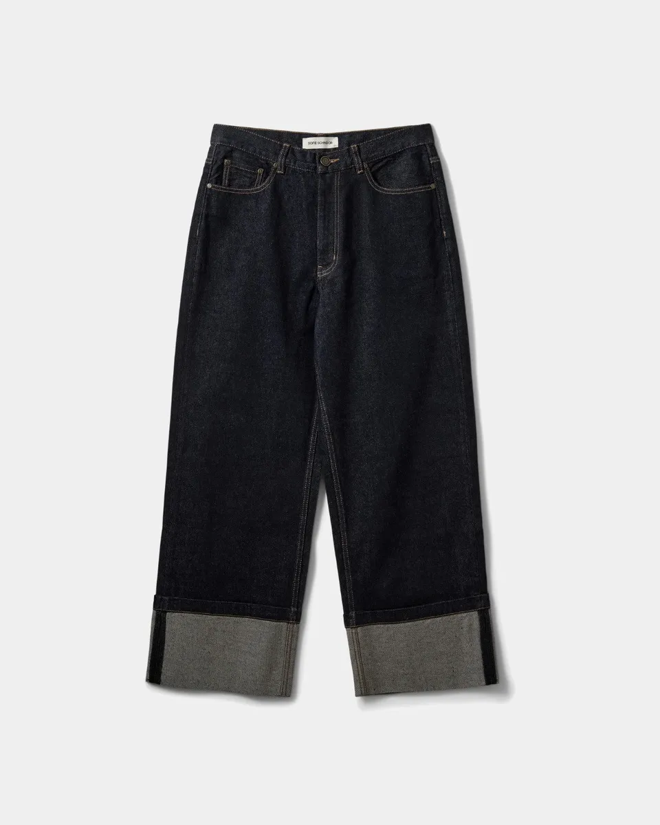 sofie-schnoor-women-mishasw-jeans-wide-leg-dark-denim image 1