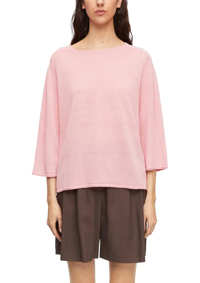 comma-feinstrick-pullover-damen-gr-42-3-4-arm-rosa image 1