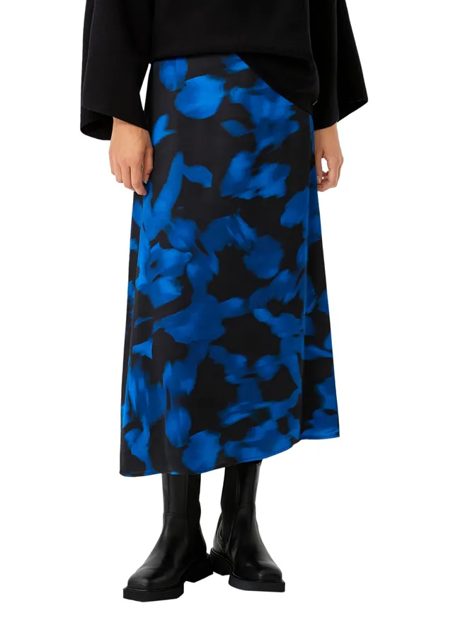 comma-satinrock-mit-all-over-print-rock-abstrakt-gr-36 image 1