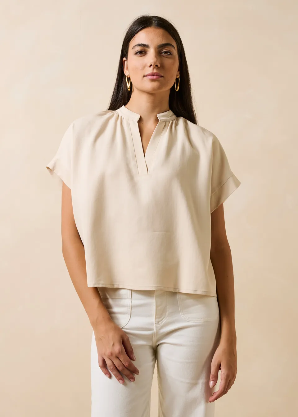 la-f-e-marabout-e-flacon-top-ecru-lyocell-satin image 1