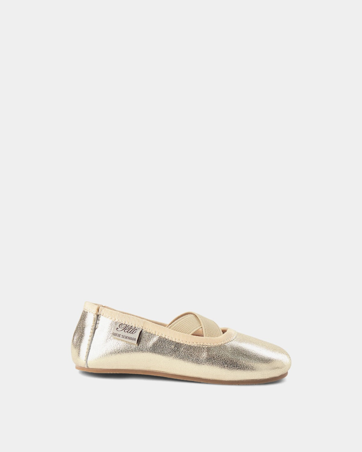 sofie-schnoor-kids-melask-hausschuh-leder-champagne-glanz image 1