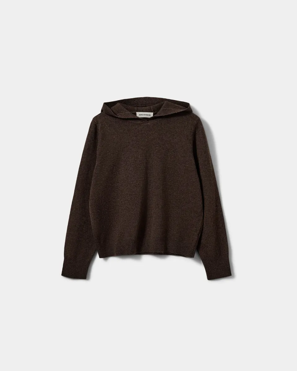 sofie-schnoor-women-cassiesw-strickhoodie-brown-fudge image 1