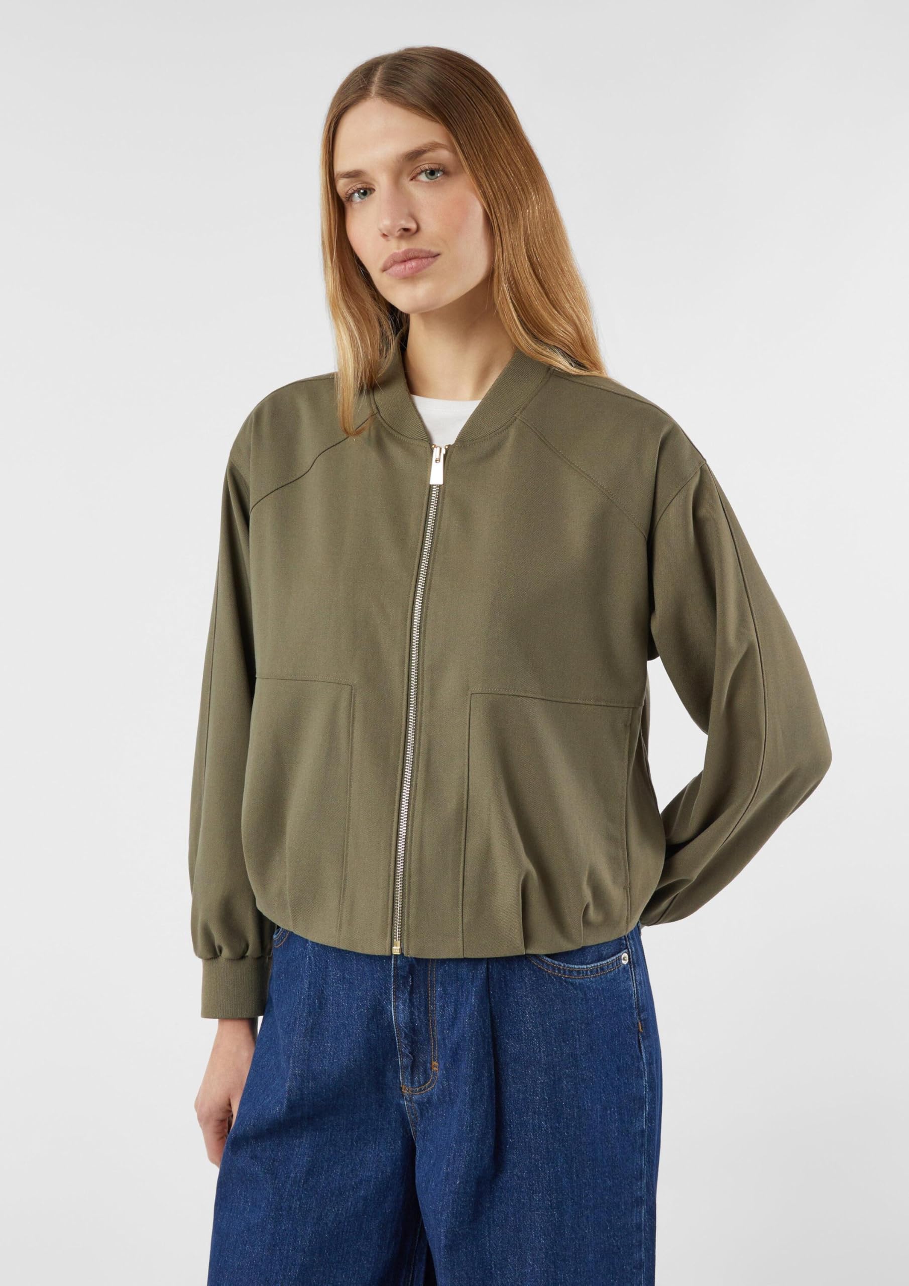 comma-indoor-jacke-boxy-college-olivgr-n-gr-42 image 3