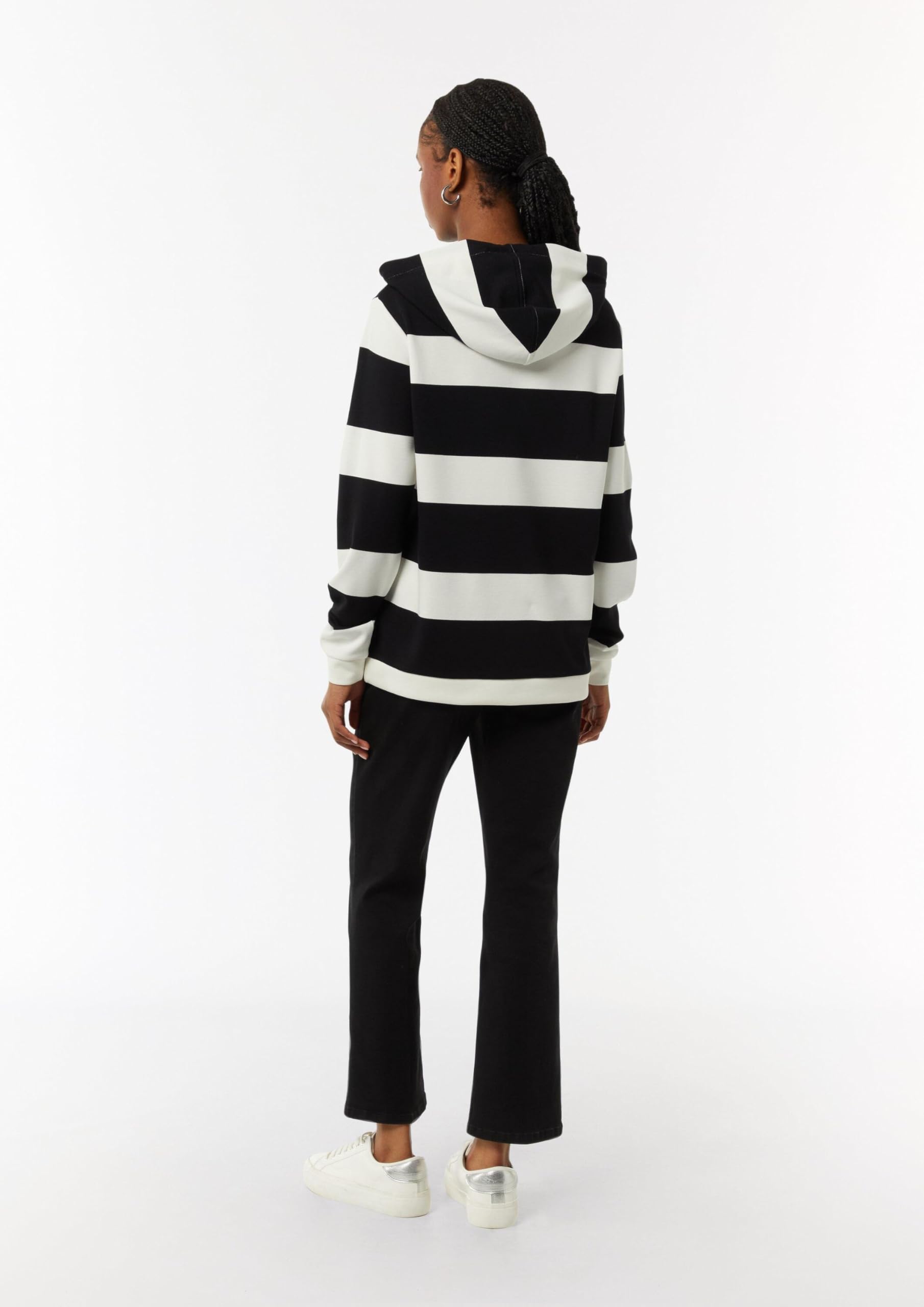 comma-sweatshirt-kapuze-blockstreifen-schwarz-34 image 6