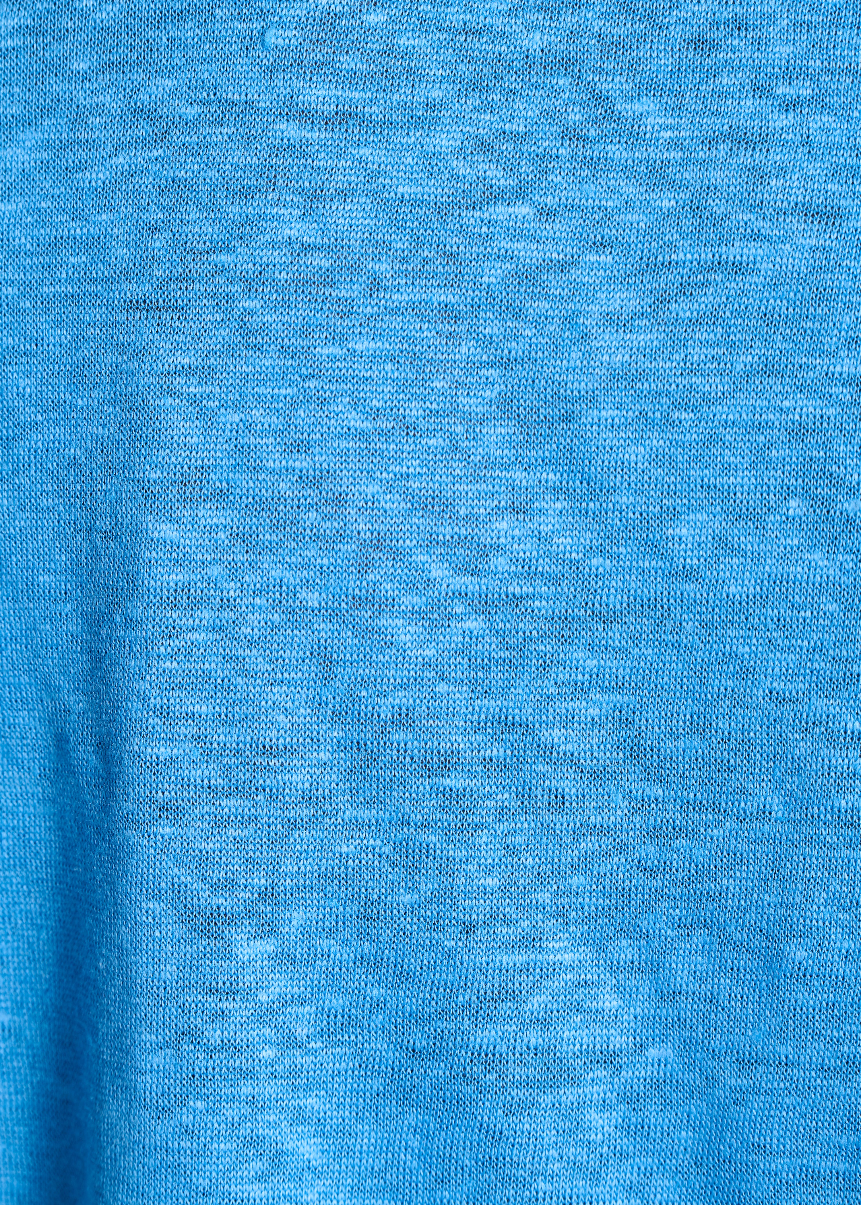 la-f-e-marabout-e-davia-t-shirt-blau-leinen-v-ausschnitt image 4