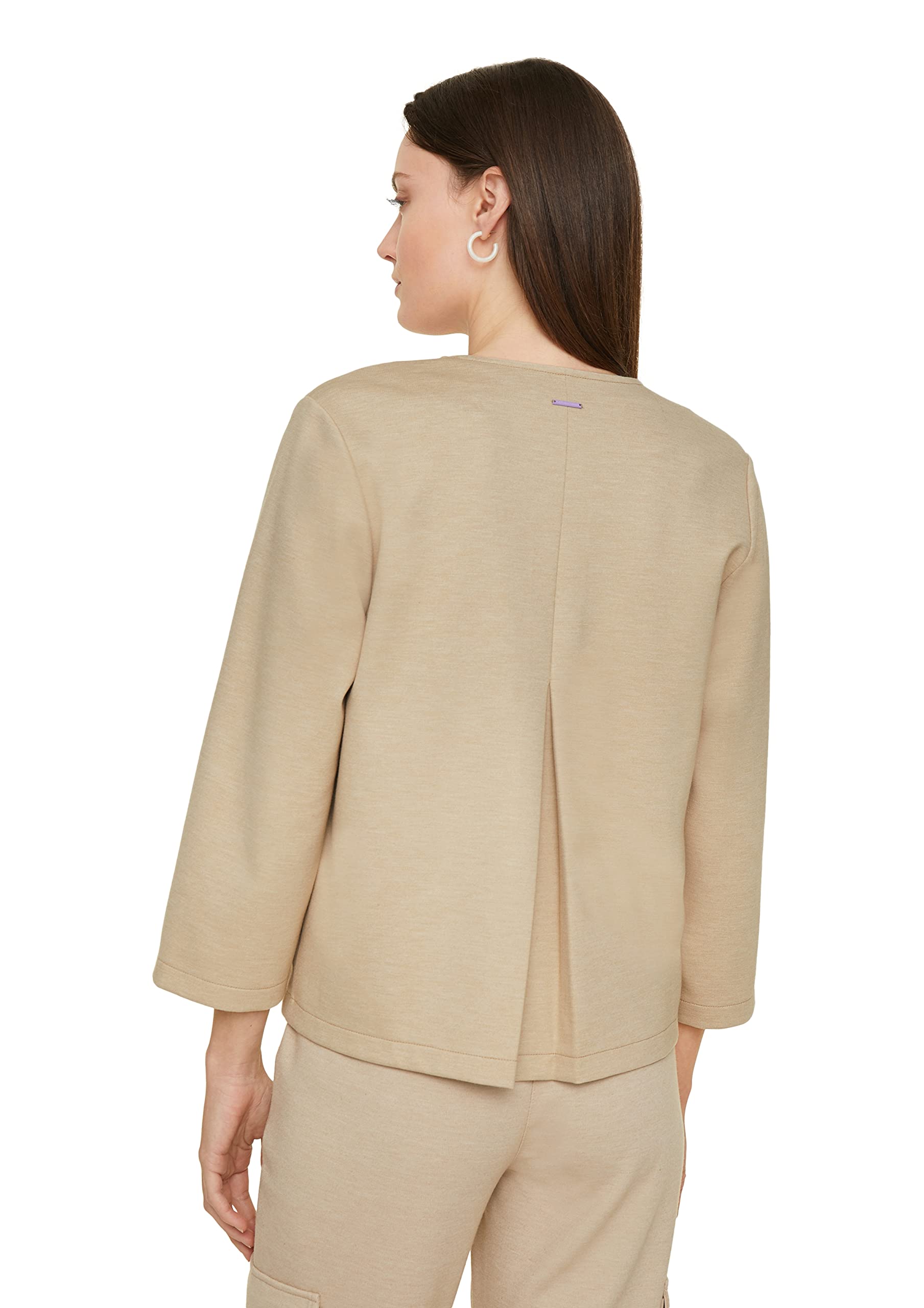 comma-blazerjacke-sand-melange-clean-f-r-damen image 6