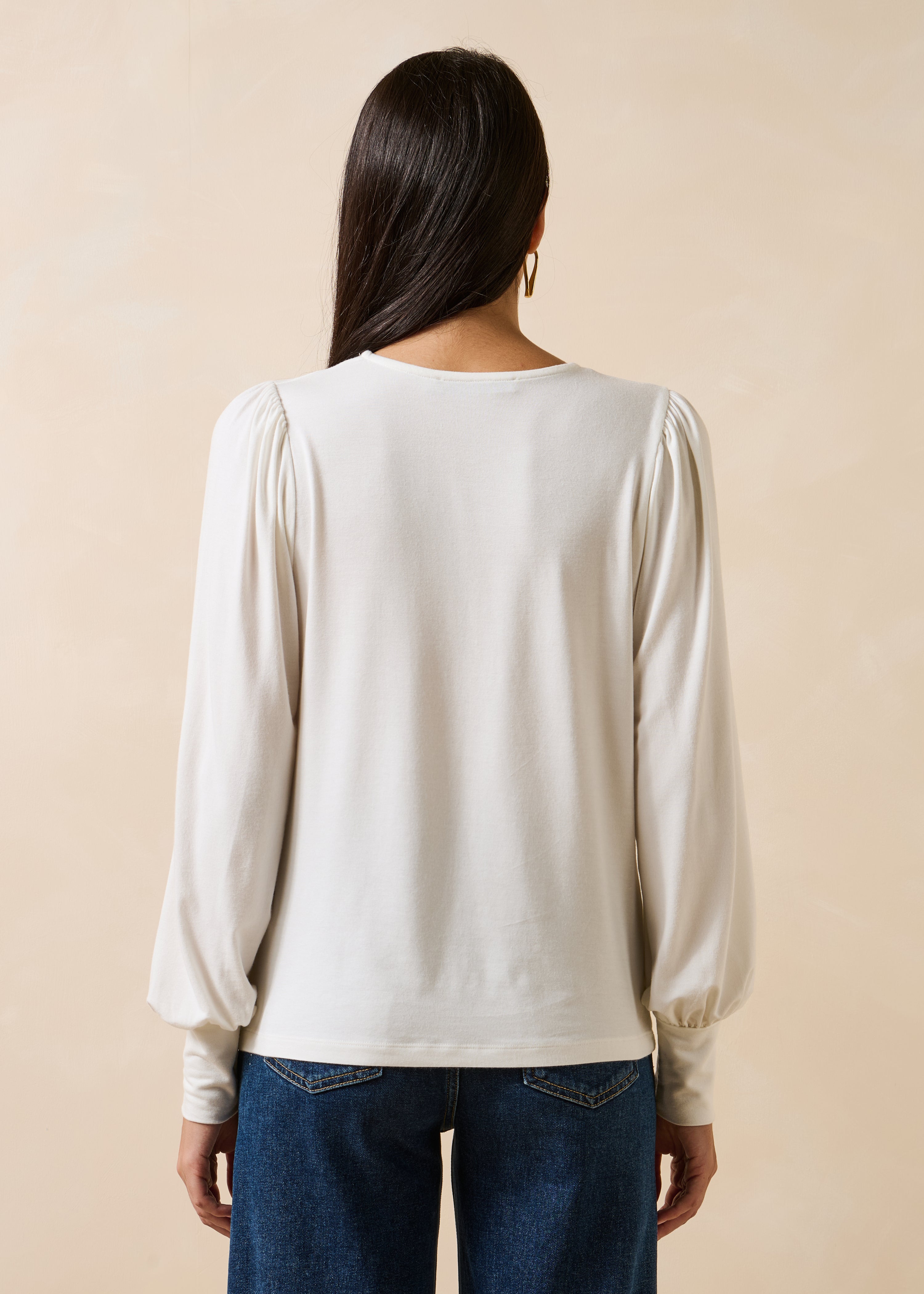 la-f-e-marabout-e-ekeko-t-shirt-ecru-modal image 3