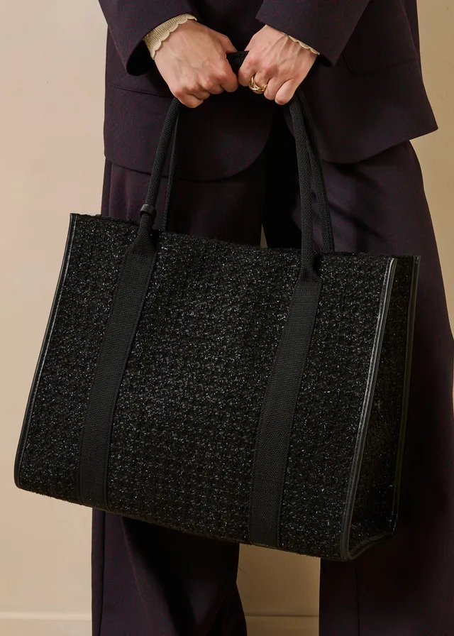 la-f-e-marabout-e-golding-shopper-tweed-schwarz image 1