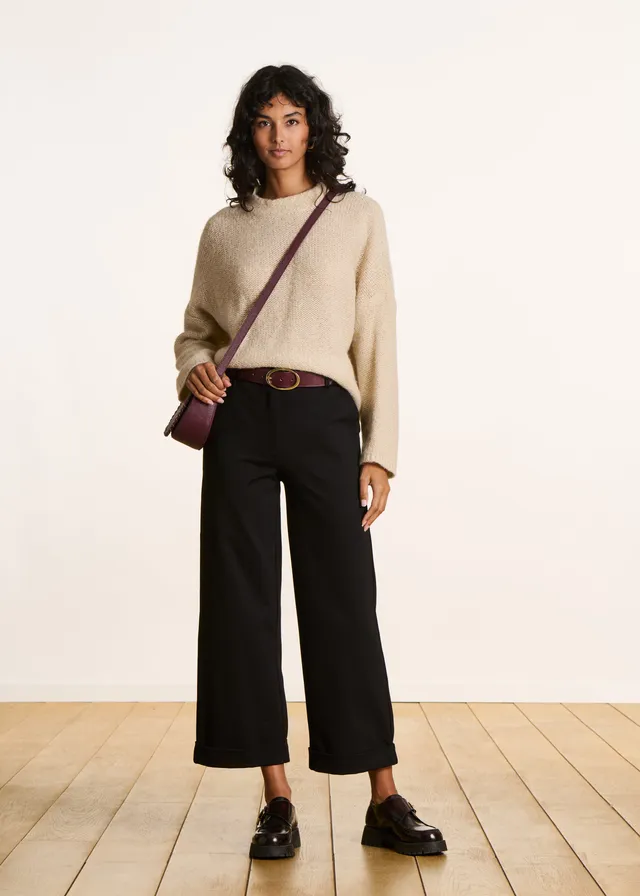 la-f-e-marabout-e-pantalons-hose-schwarz-7-8-milano image 1