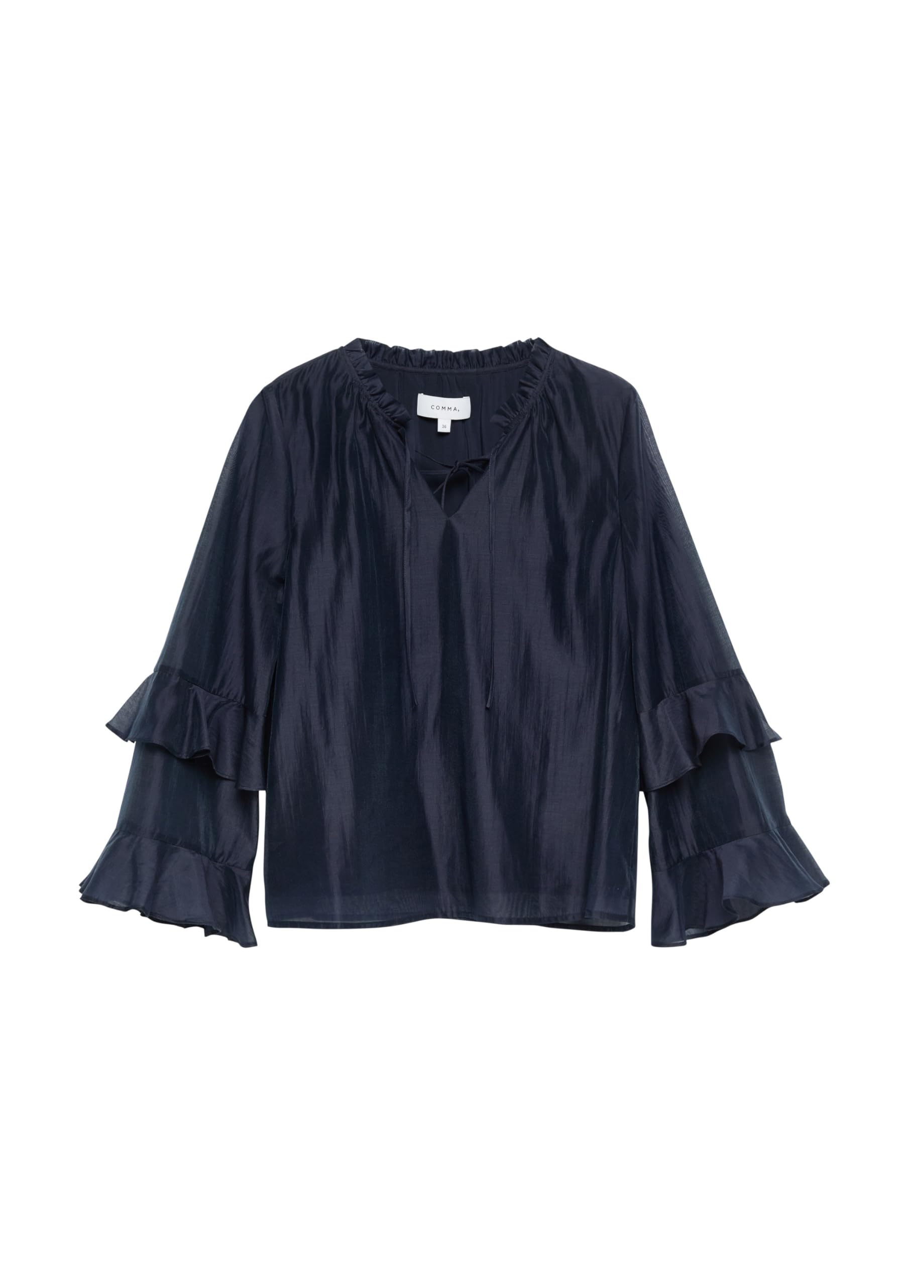 comma-blouses-lyocell-bluse-navy-gr-e-34-langarm image 4