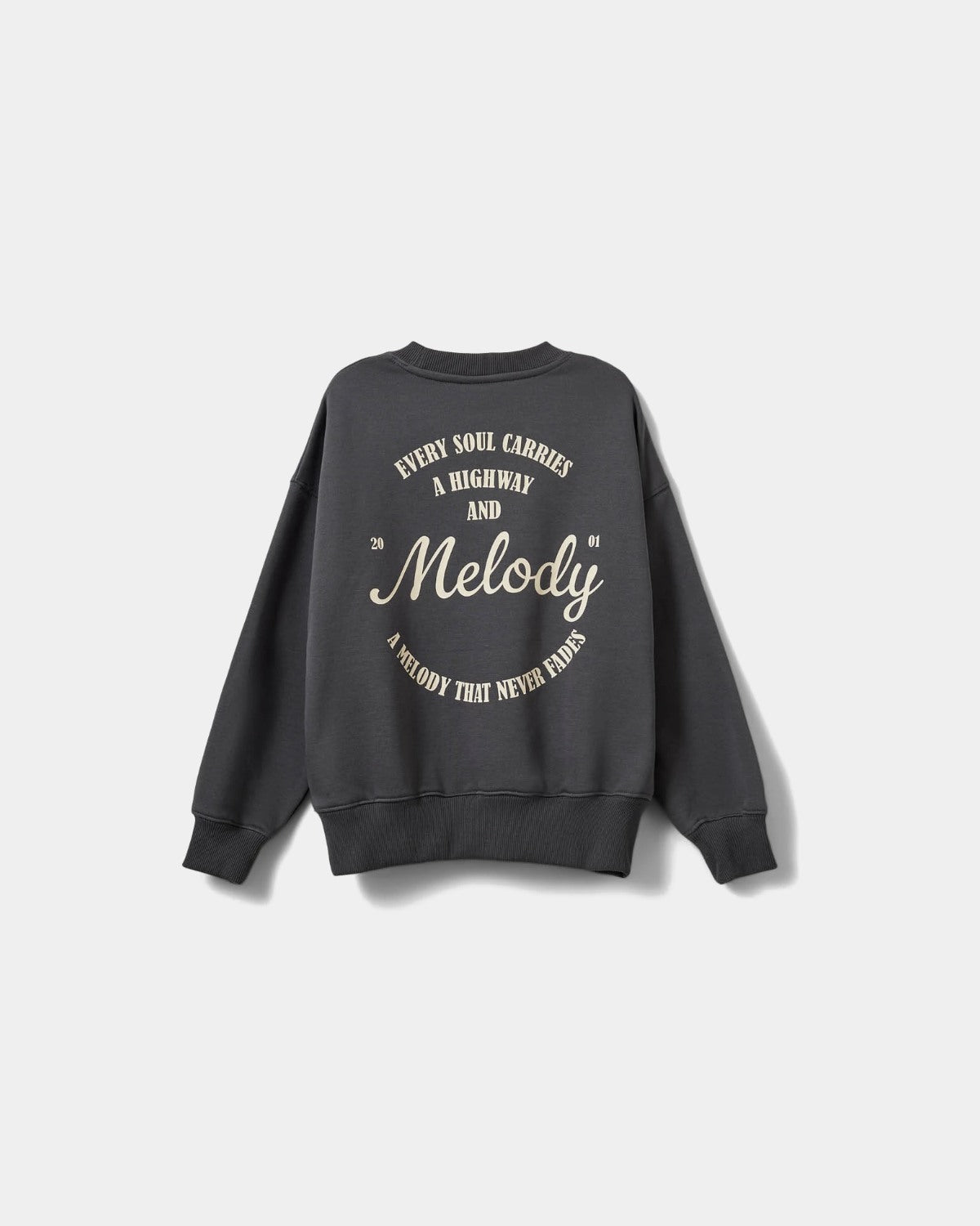sofie-schnoor-young-elisy-sweatshirt-dark-grey-baumwolle-print image 2