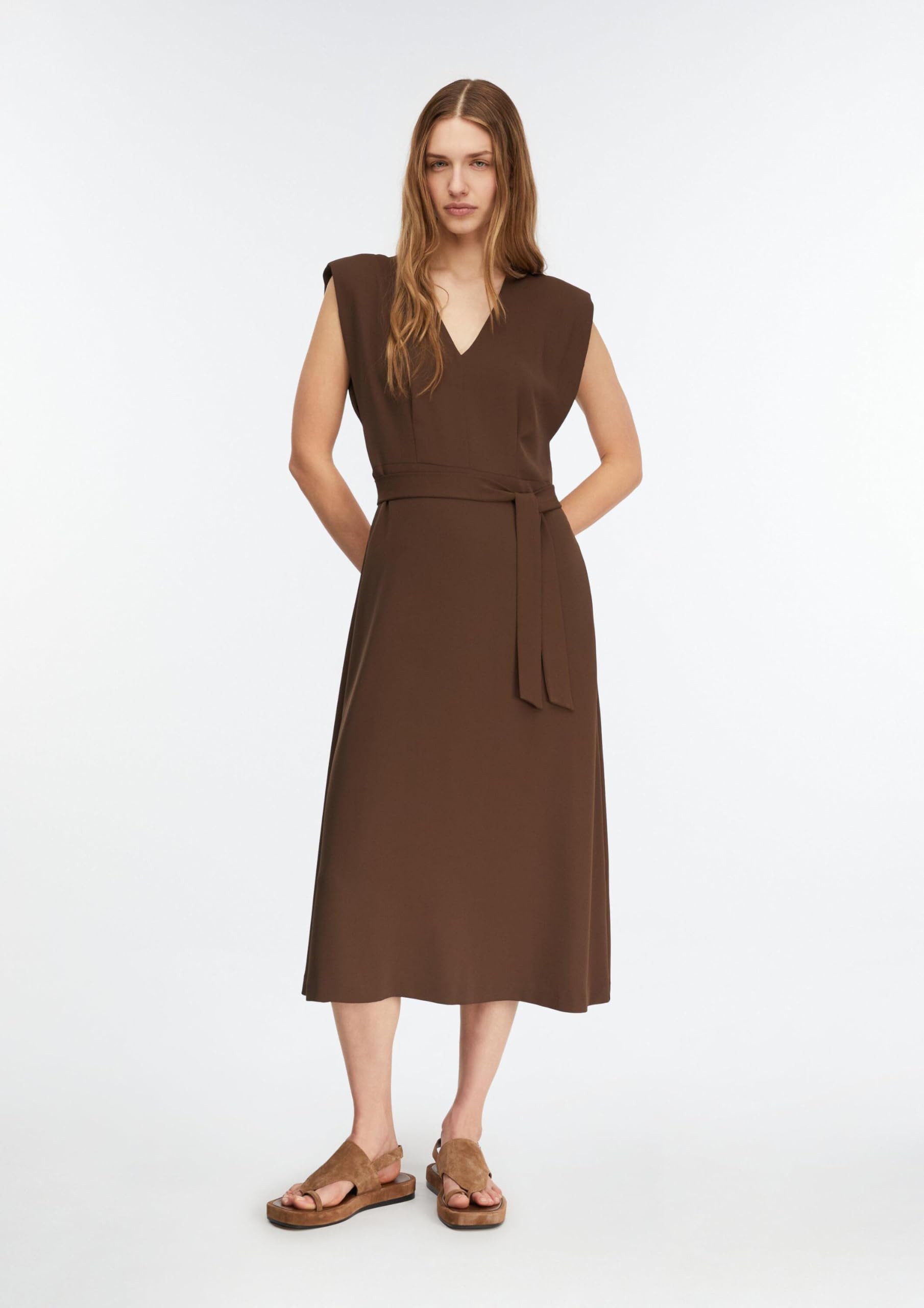 comma-dresses-midikleid-v-ausschnitt-bindeg-rtel-gr-e-32 image 6