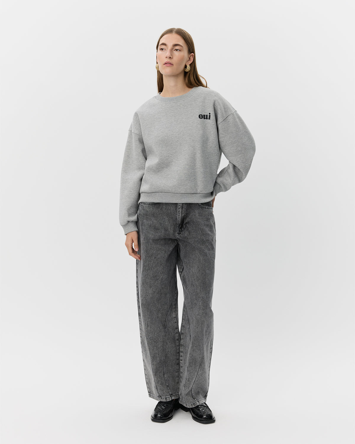 sofie-schnoor-women-elinsw-sweatshirt-grau-oui-print image 2