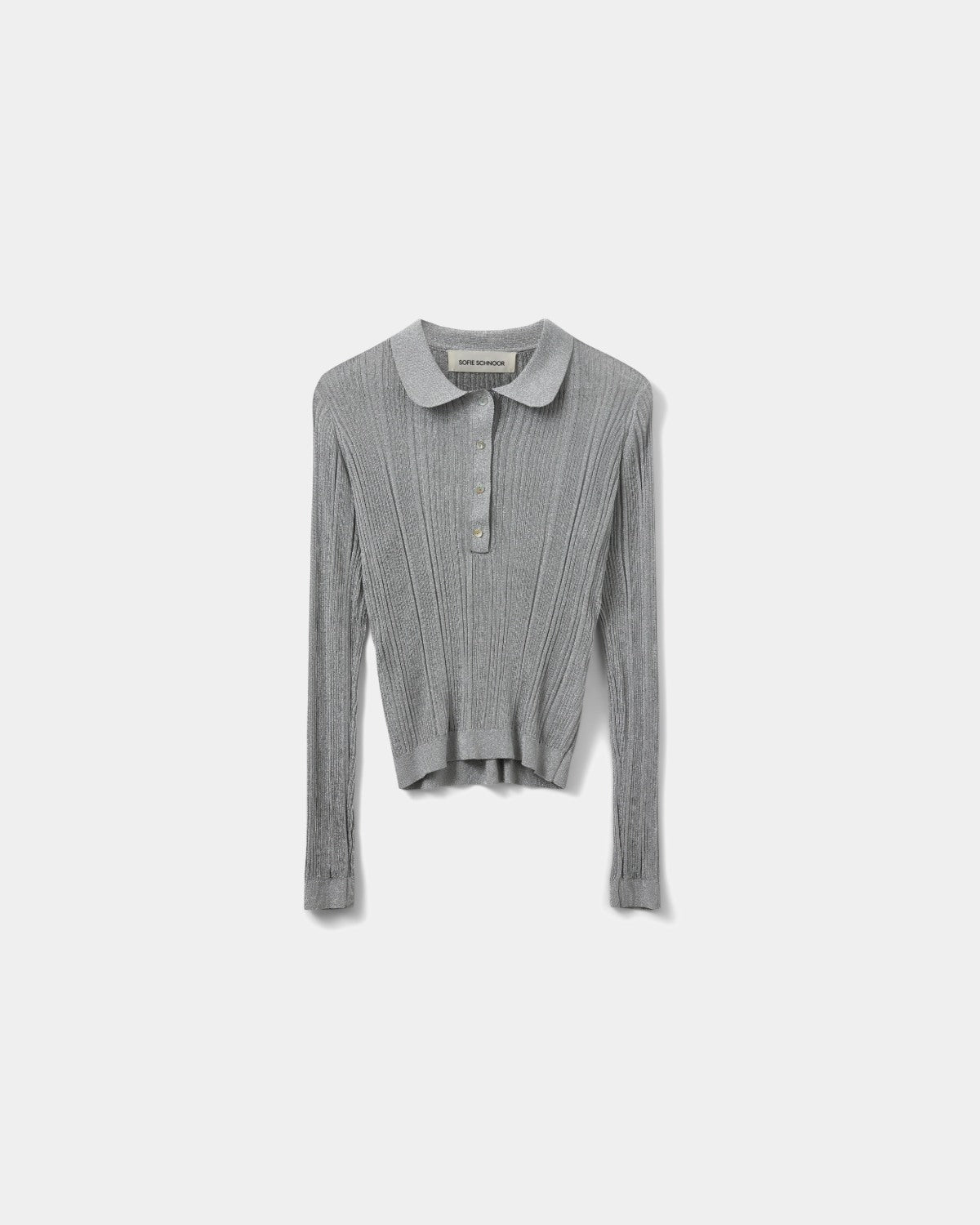 sofie-schnoor-women-mindysw-knit-bluse-silber-transparent image 1