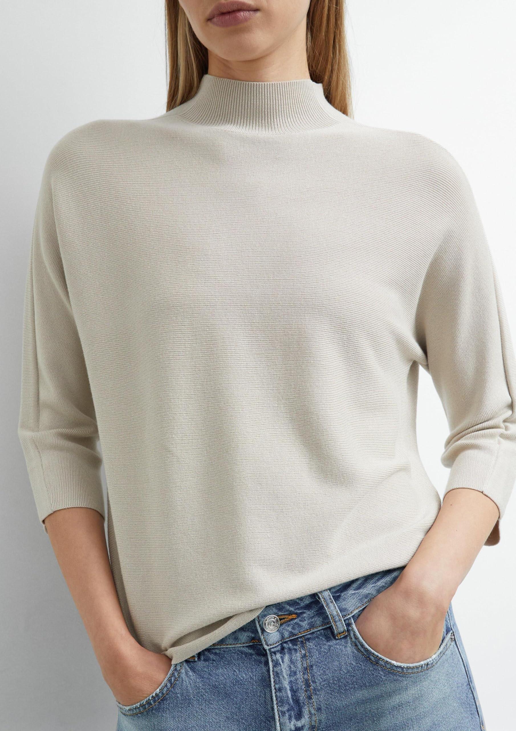 comma-knitwear-strickpullover-feinstrick-beige-3-4-arm image 3
