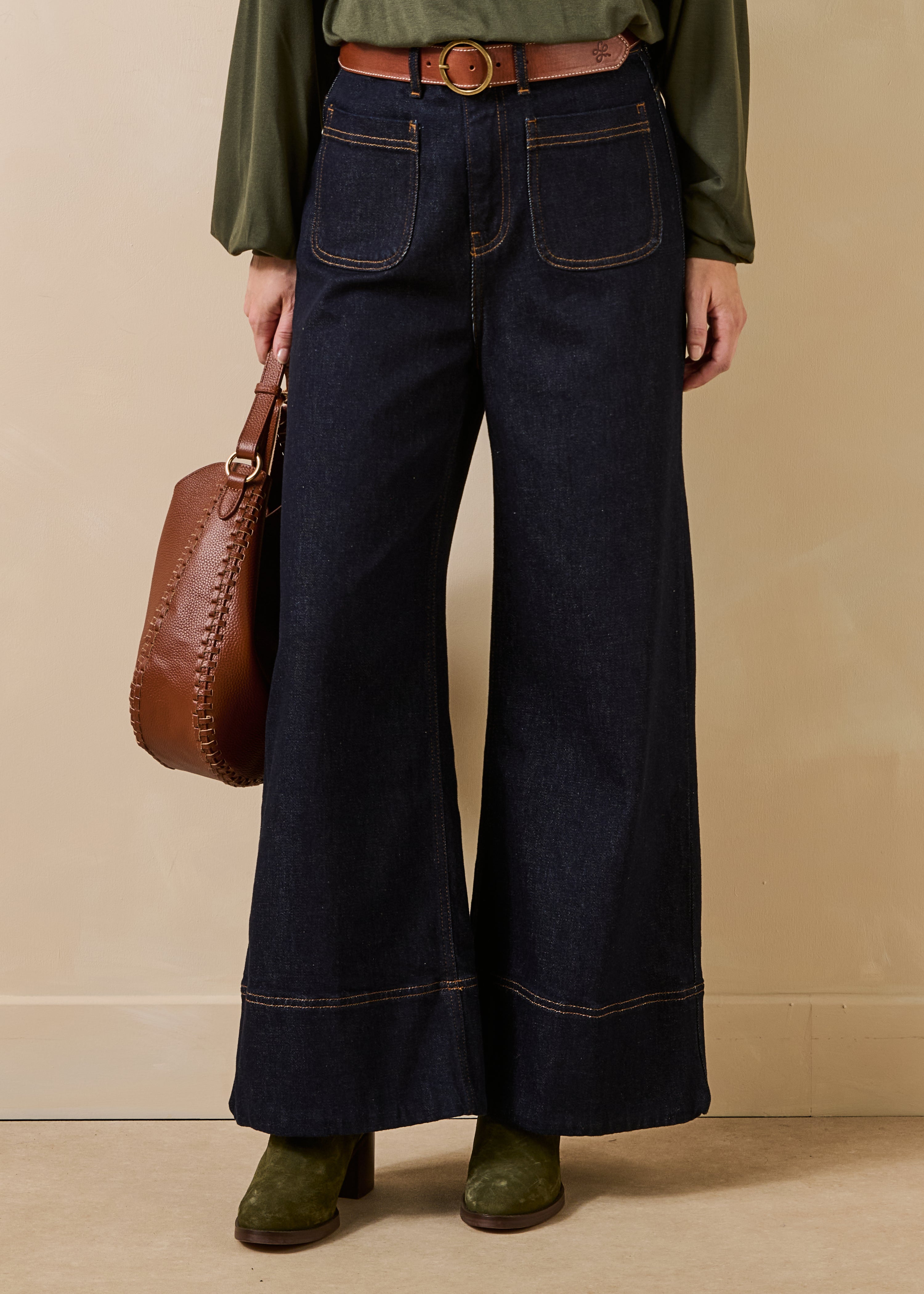 la-f-e-marabout-e-elga-jeans-dunkelblau-wide-leg-bio image 2