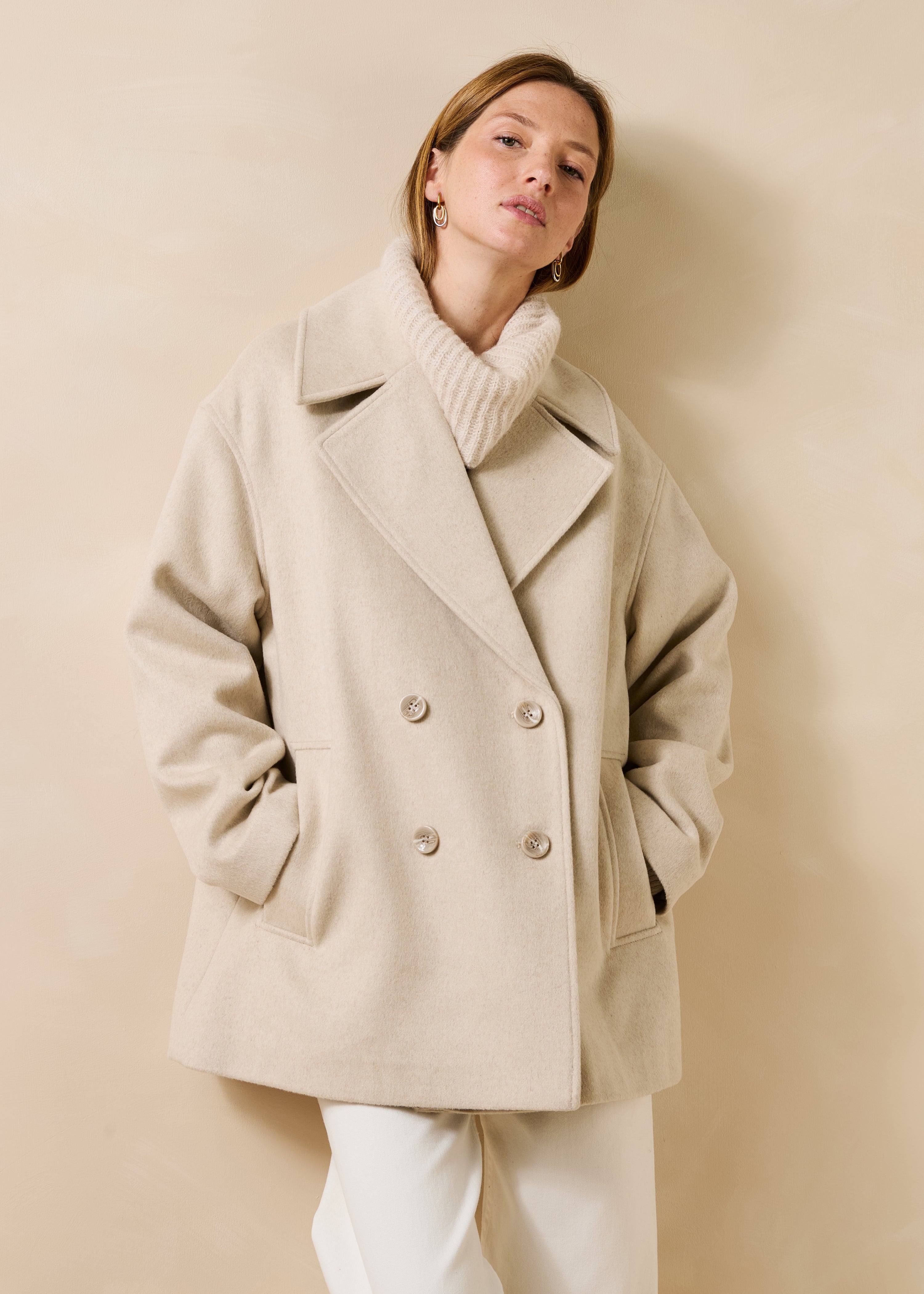 la-f-e-marabout-e-godiva-mantel-ecru-wollmix-3-4 image 1