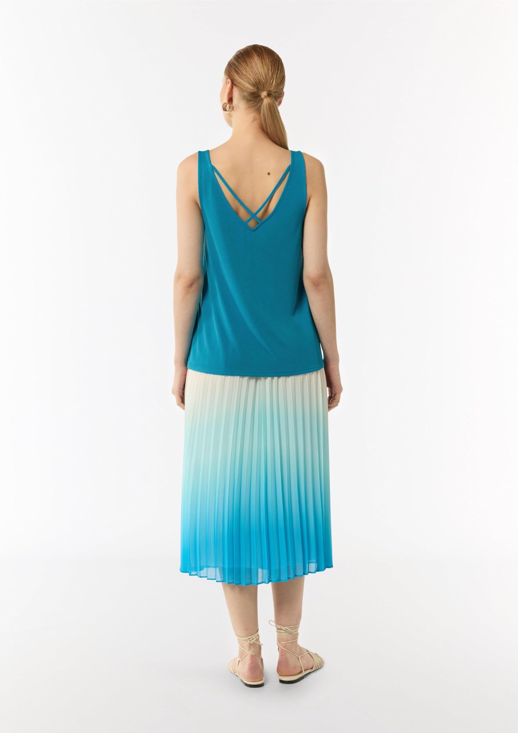 comma-v-neck-jersey-t-shirt-gr-38-gekreuzte-tr-ger image 6