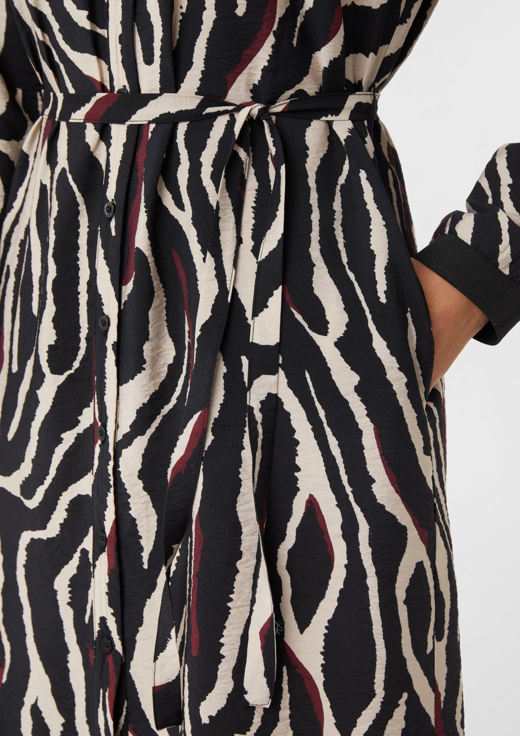 comma-hemdblusenkleid-animal-print-gr-38-mit-g-rtel image 4