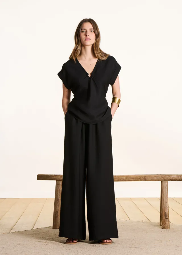 la-f-e-marabout-e-farao-weite-hose-schwarz image 1