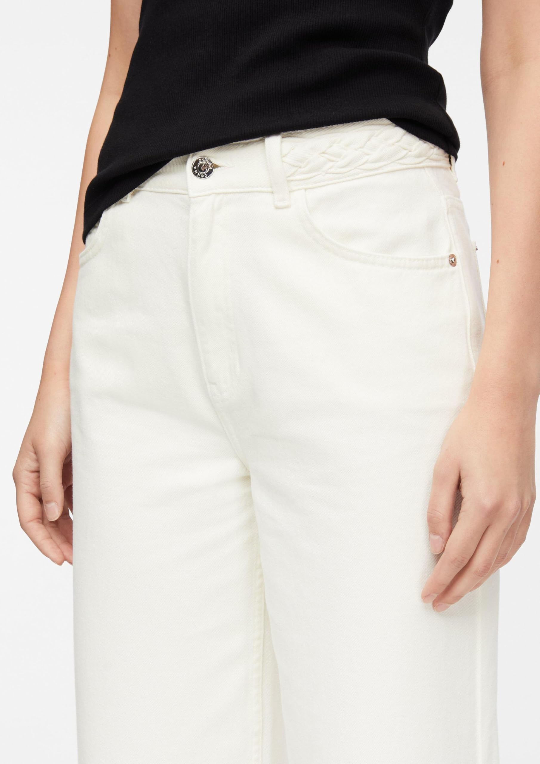 comma-jeans-wide-leg-ankle-jeans-gr-e-36-mit-zopf-detail image 4